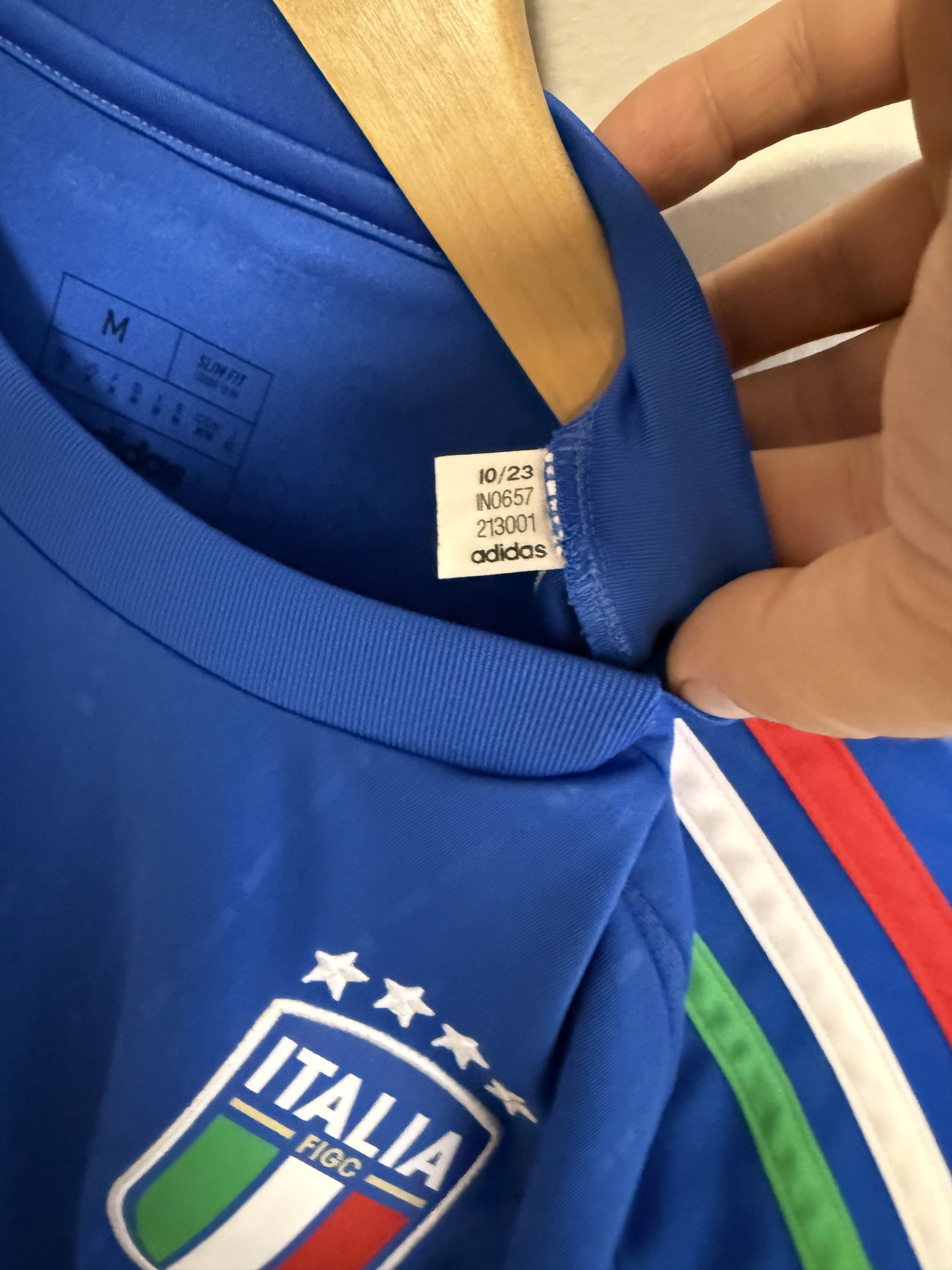 Adidas ITALY NATIONAL TEAM 2024 2025 HOME FOOTBALL SHIRT JERSEY Size US M / EU 48-50 / 2 - 7 Thumbnail