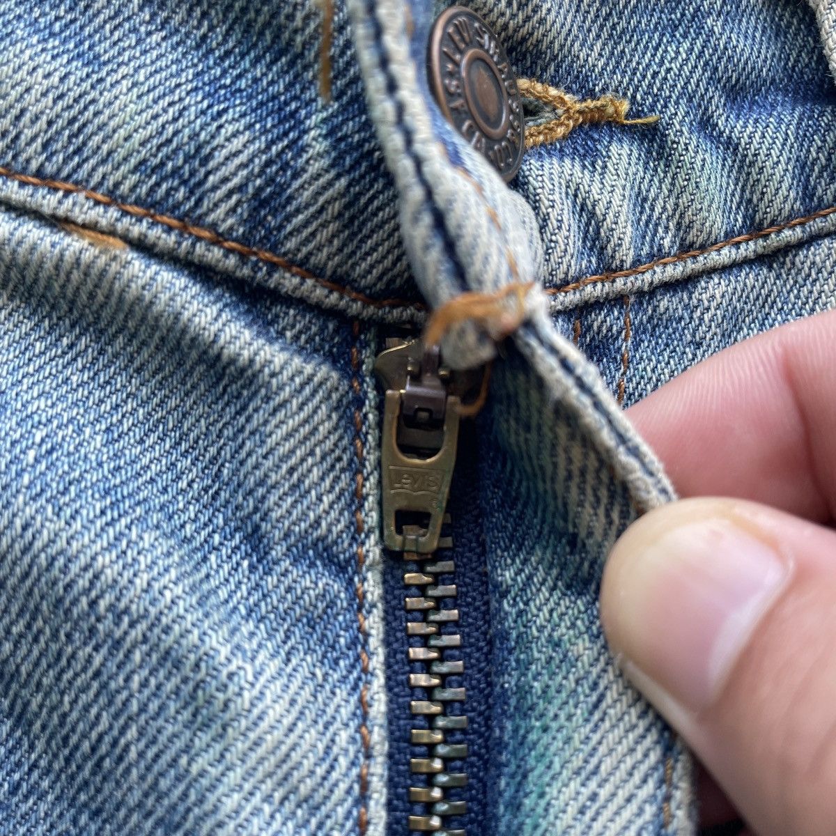 Levi's Vintage Clothing W30x35💥 Vintage Levi’s Rusty Wash Faded Jeans Denim Pants Size US 30 / EU 46 - 8 Thumbnail