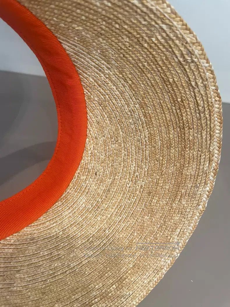 Hermes Hermes size S Khaki Raffia Sun Protection Hat Size ONE SIZE - 4 Thumbnail