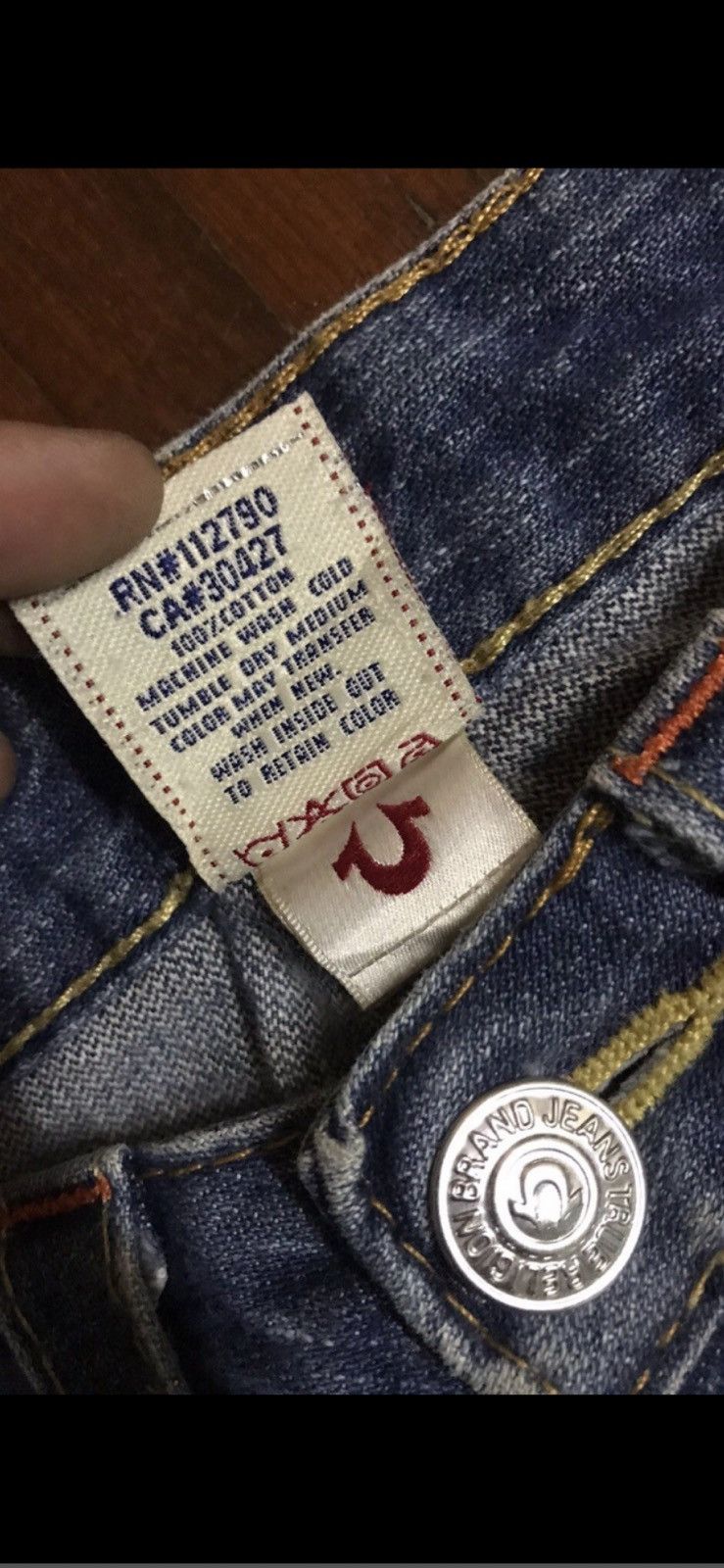 True Religion × Vintage True Religion flare jeans boot cut Size 29" - 6 Thumbnail