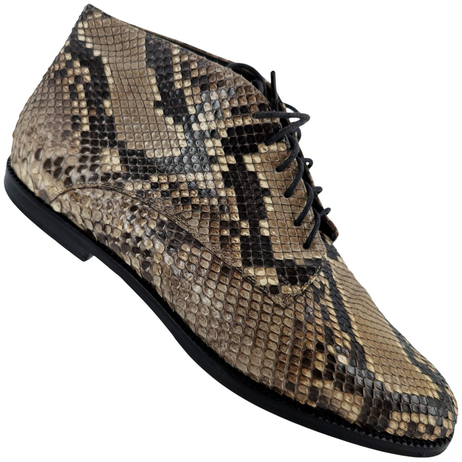 Carel Paris Carel Paris Italy Exotic Snakeskin Leather Ankle Chukka Boot Size US 6.5 / IT 36.5 - 1 Thumbnail