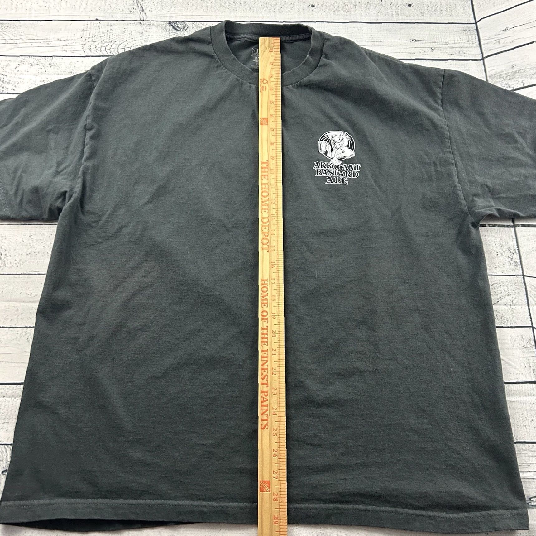 CO Stone Brewing Co Arrogant Bastard Ale Short Sleeve T Shirt Men's XXL Gray Size US XXL / EU 58 / 5 - 4 Thumbnail