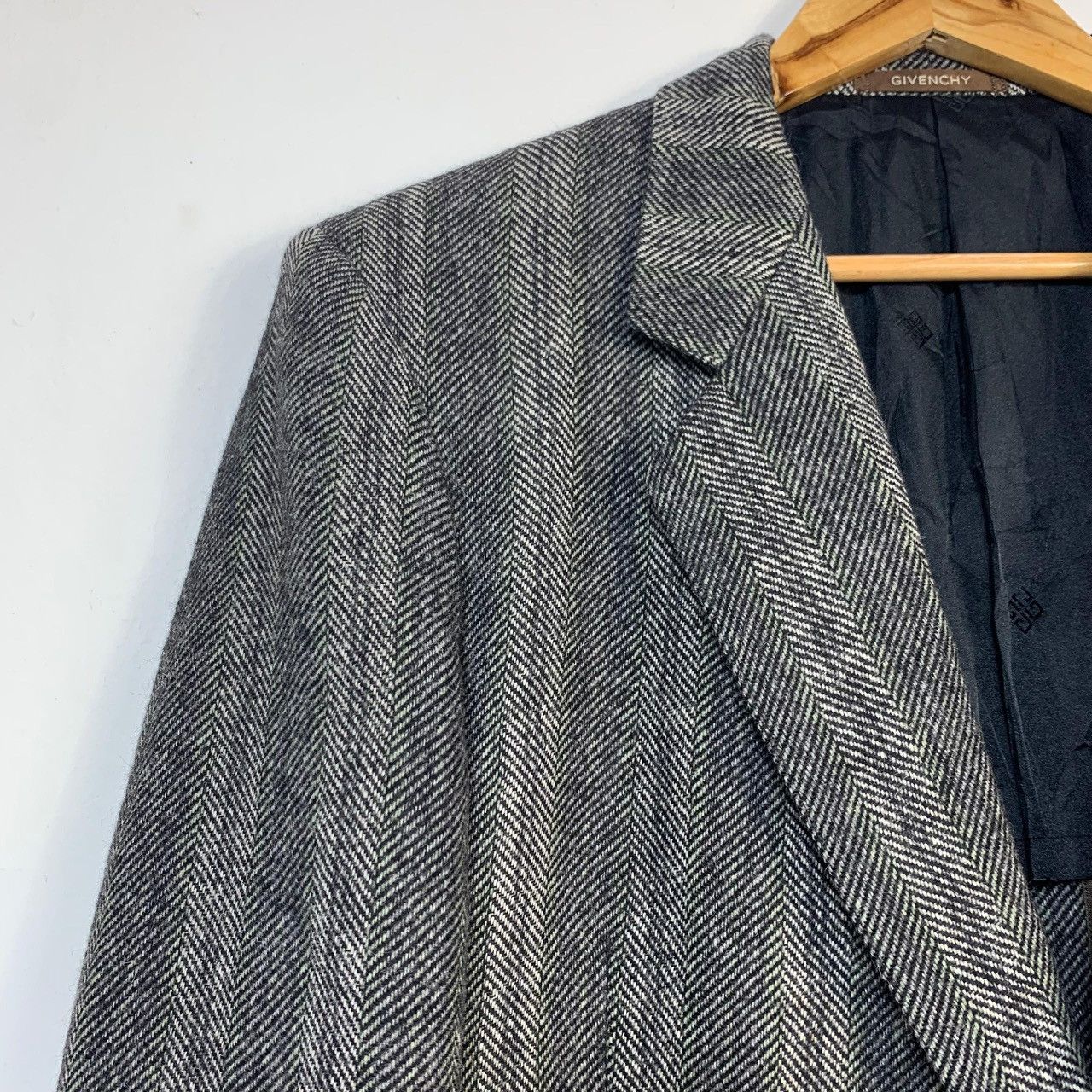 Givenchy 90s GIVENCHY STRIPED WOOL BLAZER Size 38S - 8 Thumbnail