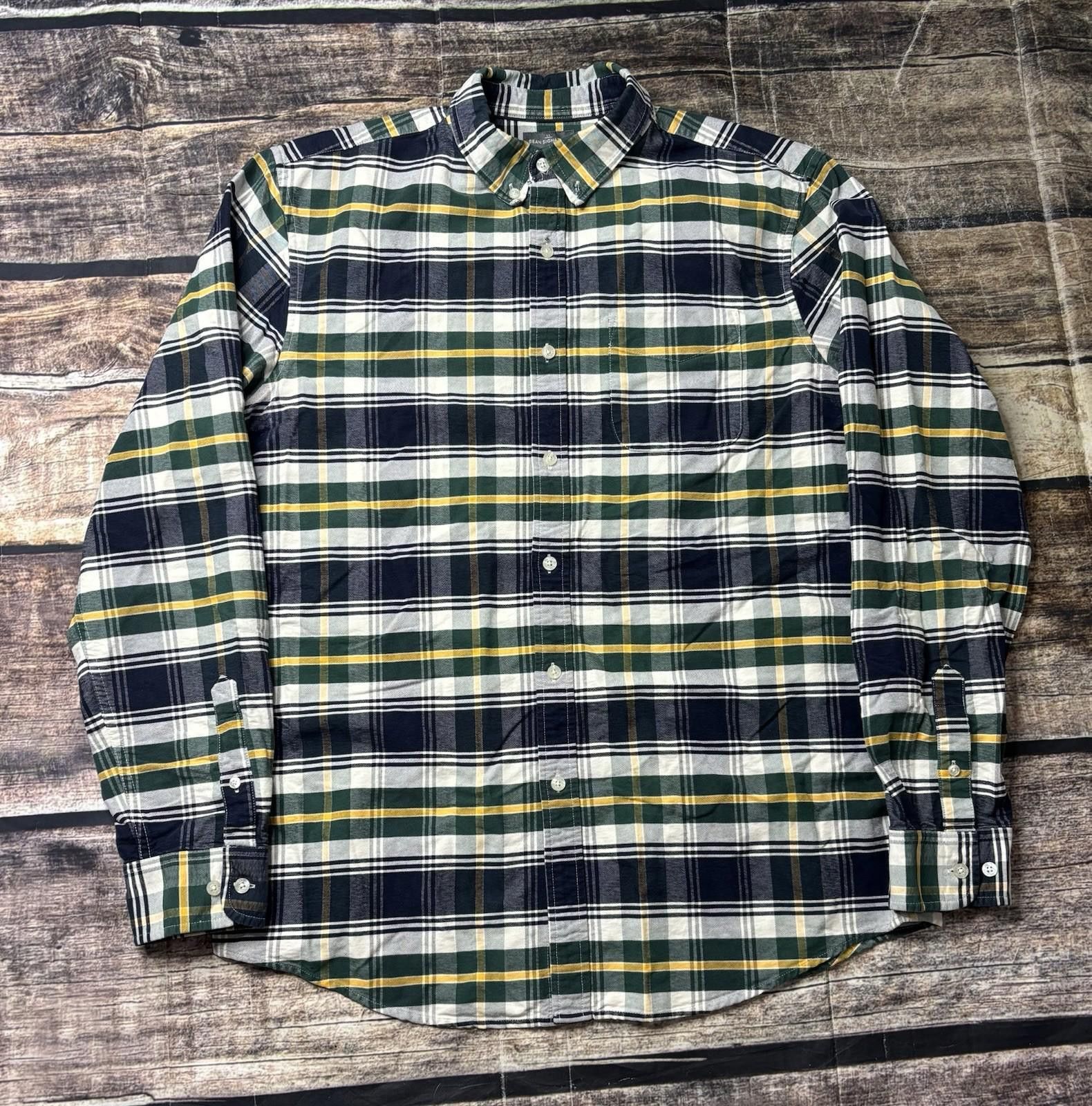 L.L. Bean LL Bean Signature Shirt Mens L Tall Flannel Plaid Cotton Size US L / EU 52-54 / 3 - 1 Thumbnail