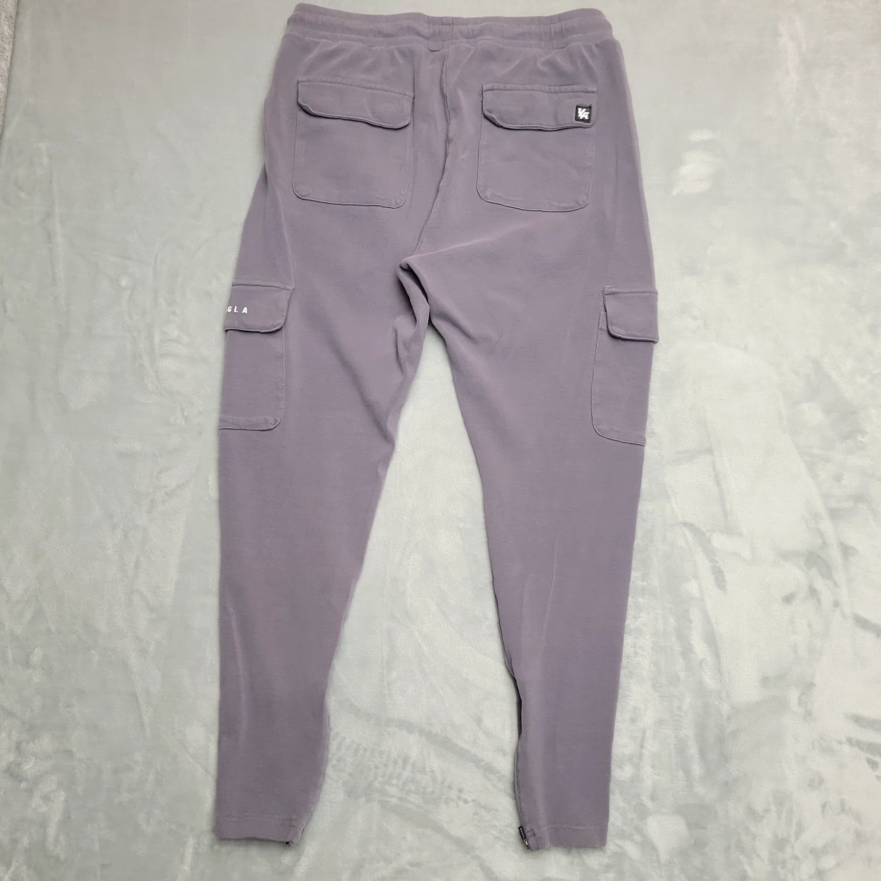 YoungLA VINTAGE YoungLA Pants Mens XL Gray Stretch Cargo Joggers Gym Fitness Streetwear Zip Leg Size US 36 / EU 52 - 6 Thumbnail