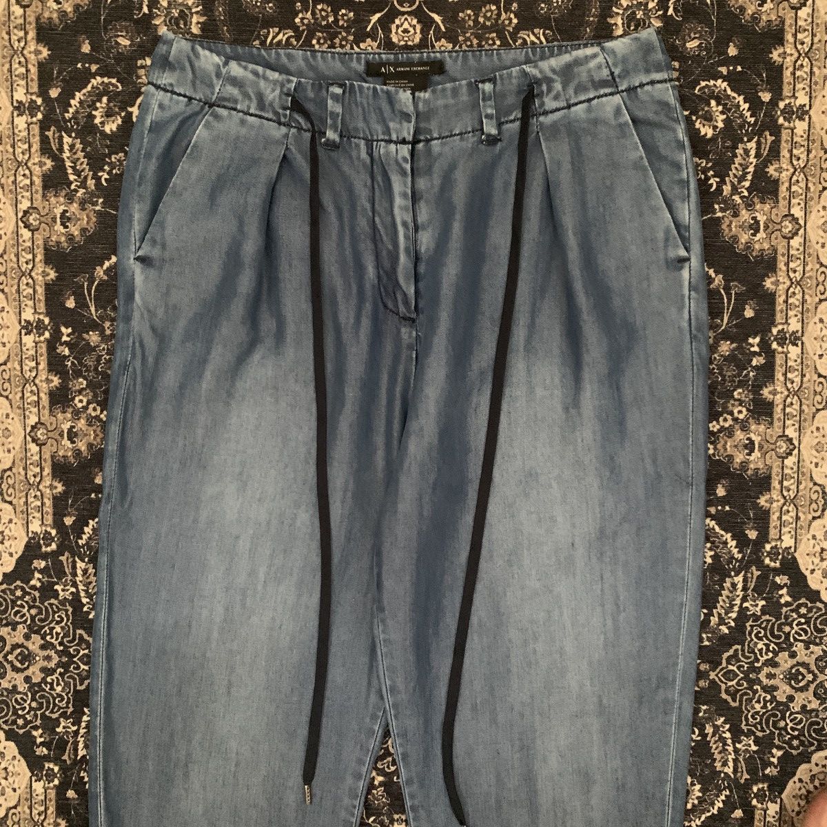 Armani Exchange × Designer Armani Exchange Relaxed Pants Size 26" / US 2 / IT 38 - 3 Thumbnail