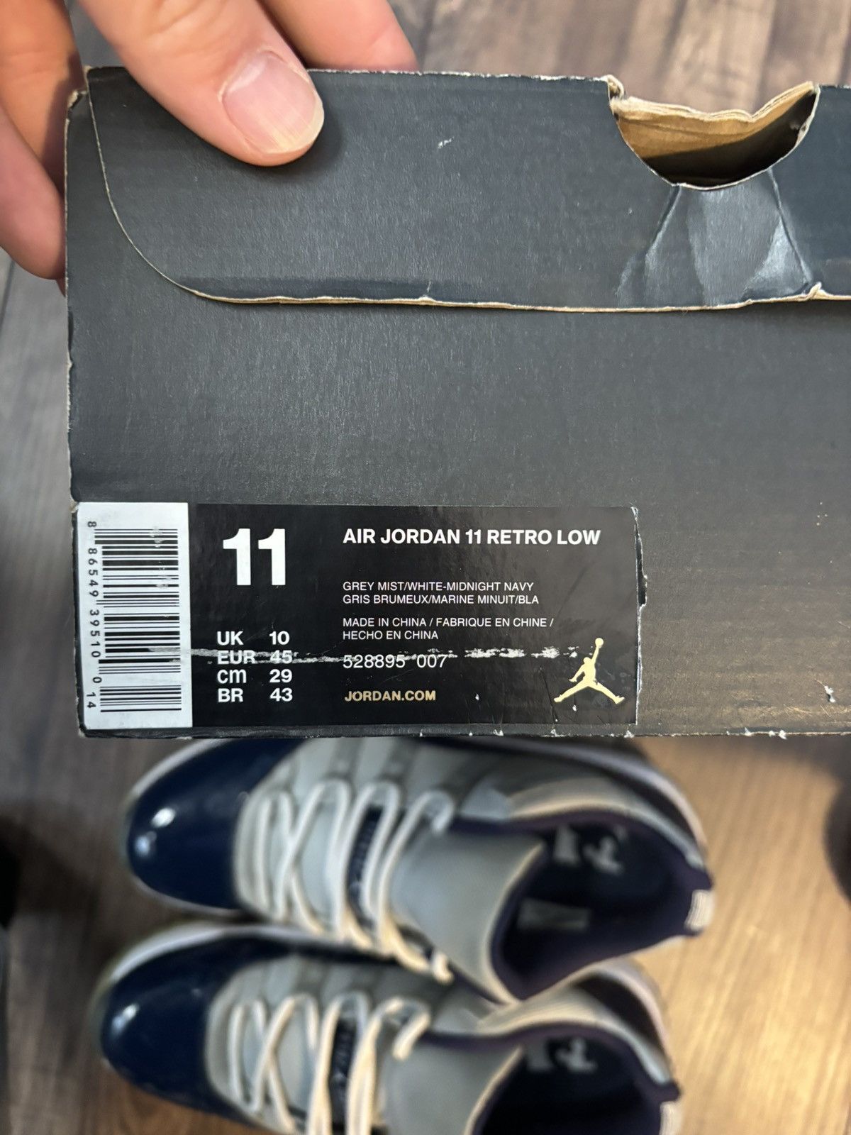 Jordan Brand Size 11 - Air Jordan 11 Low Georgetown Size US 11 / EU 44 - 7 Thumbnail