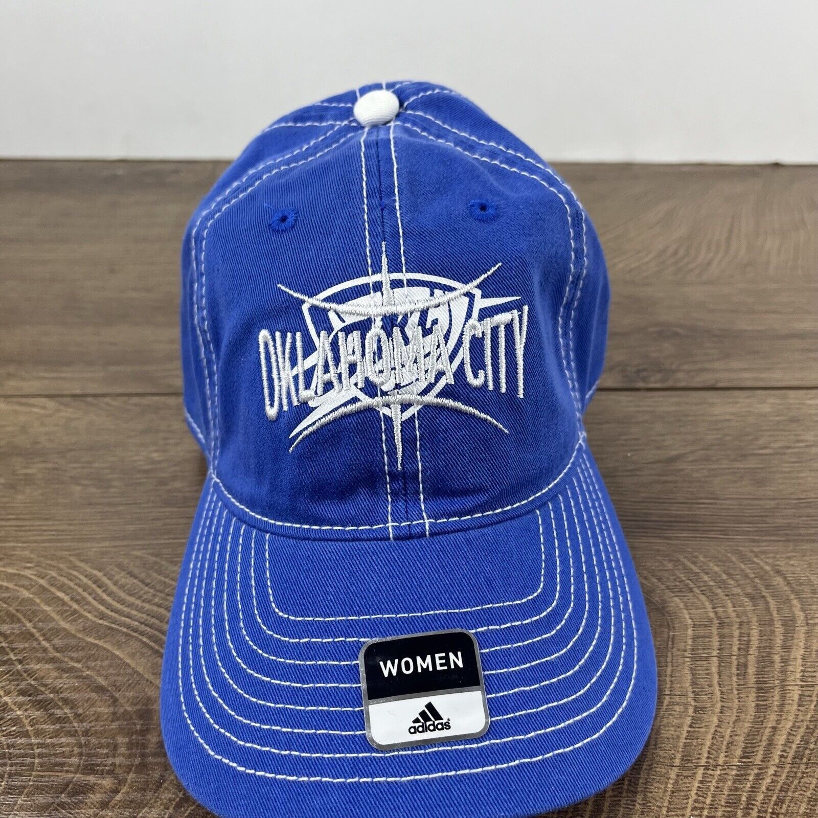 Adidas Oklahoma City Thunder Hat NBA Thunder Blue Cap Adjustable Bl Size ONE SIZE - 5 Thumbnail