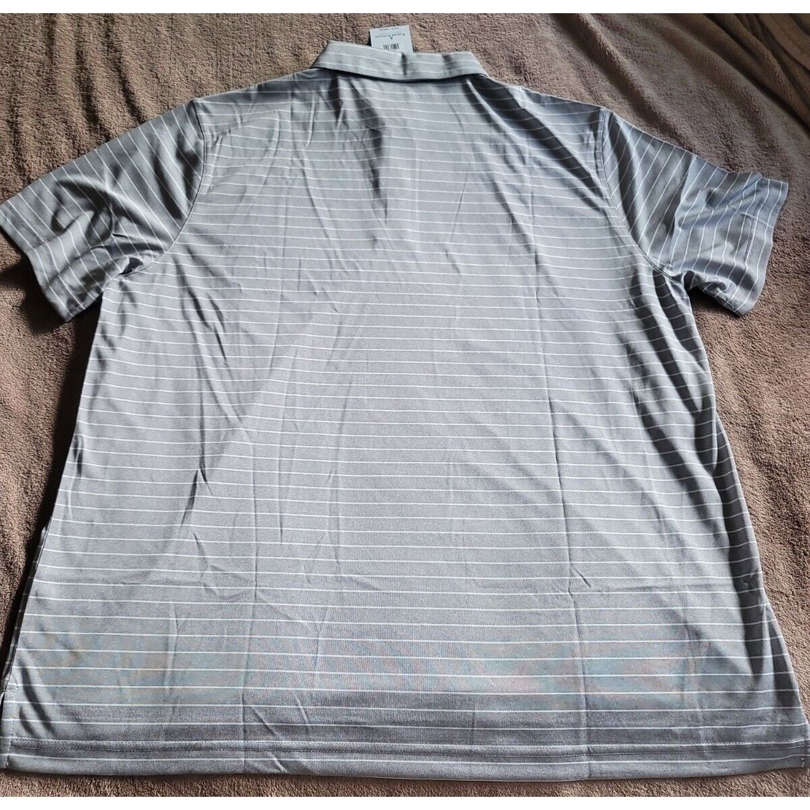 Other Tailor Vintage NWT Mens 2XLarge Polo Heather Stripe Gray Size US XXL / EU 58 / 5 - 4 Thumbnail
