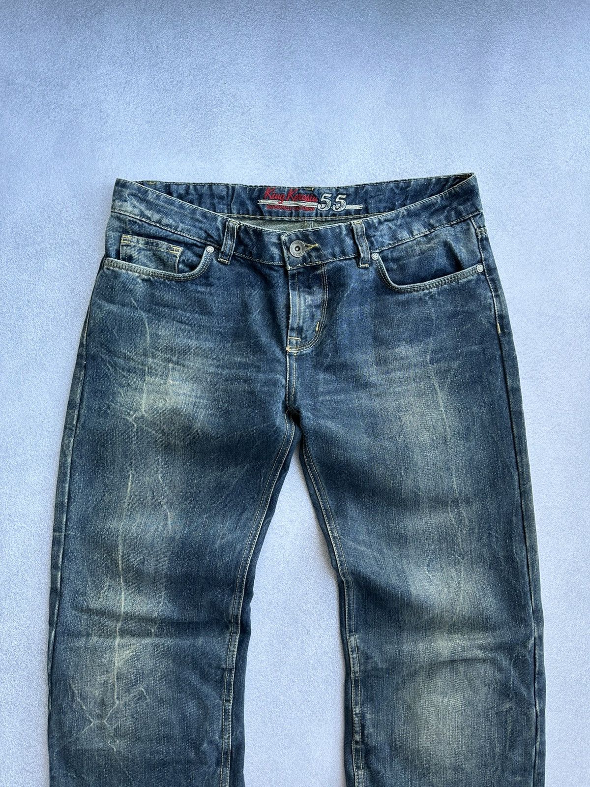 Japanese Brand Vintage King Kerosin Moto Japanese Heavy Jeans Size US 27 - 3 Thumbnail