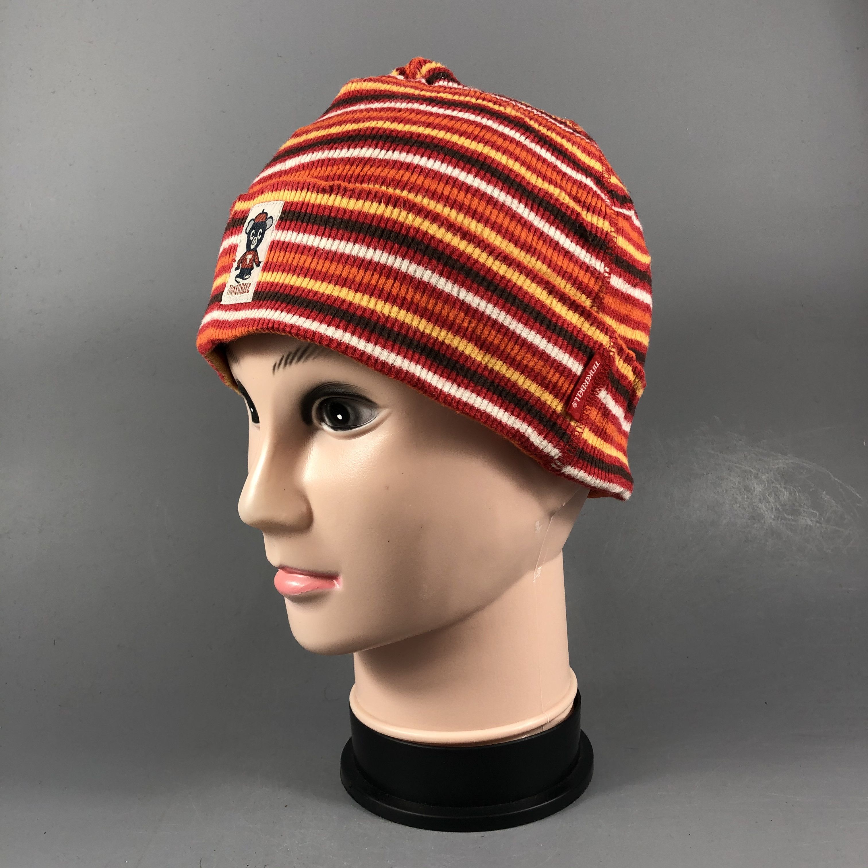 Japanese Brand Tinkerbell Stripe Beanie Size ONE SIZE - 2 Thumbnail