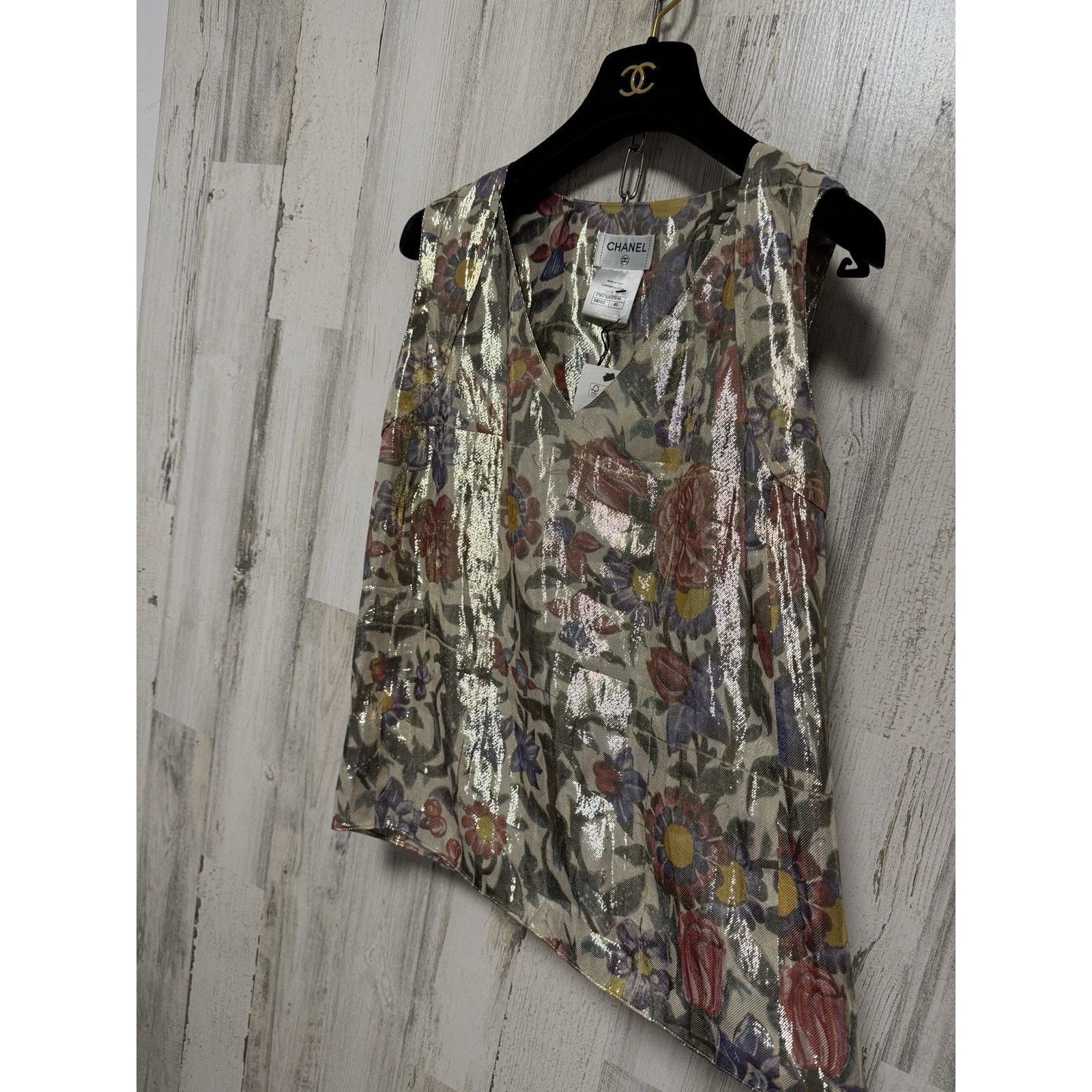 Chanel NWT CHANEL Silk Blouse 2015 Collection Karl Lagerfeld Size S / US 4 / IT 40 - 7 Thumbnail