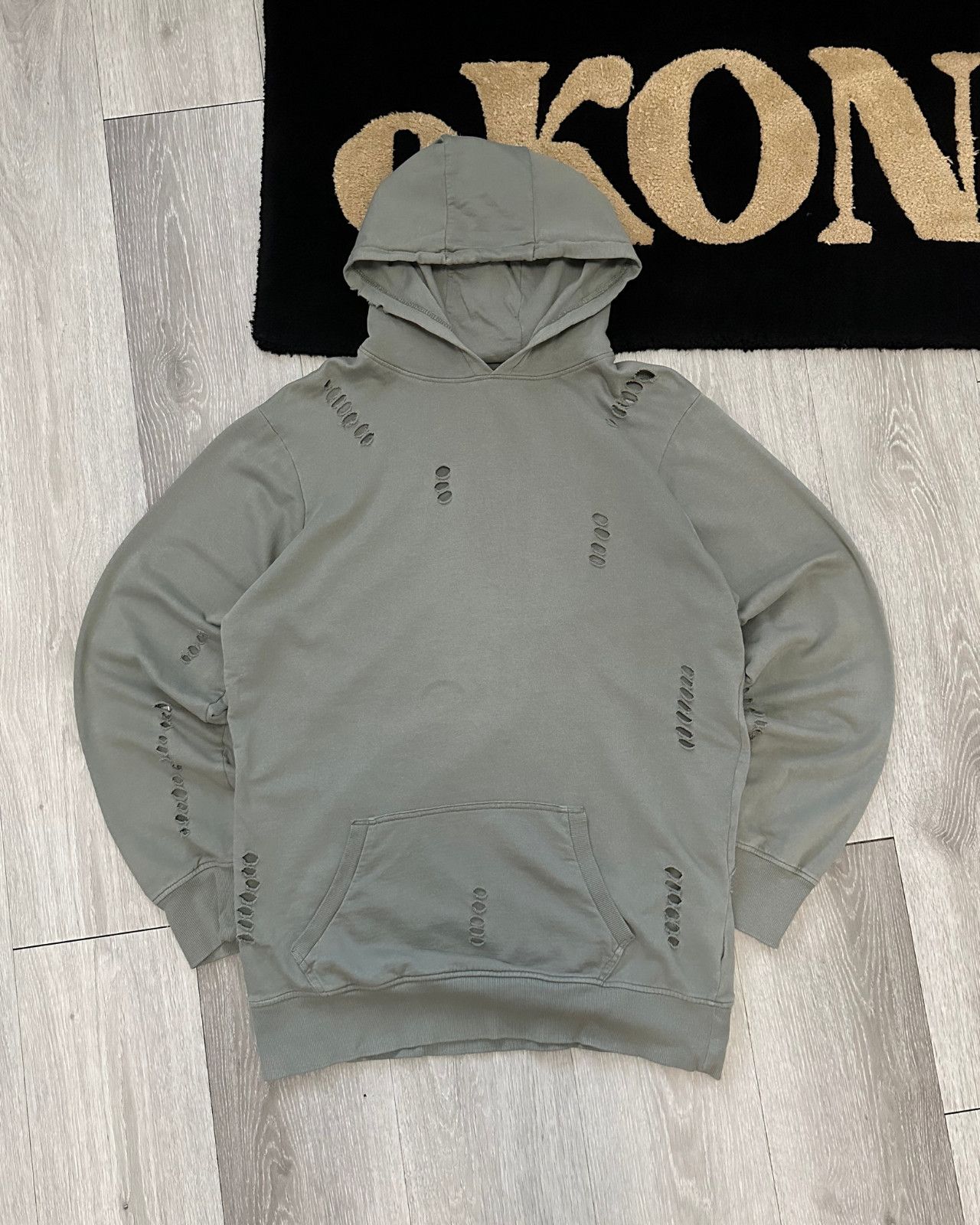 Other Alcott Distressed Holes Green Streetwear Hoodie - Size XL Size US XL / EU 56 / 4 - 1 Thumbnail