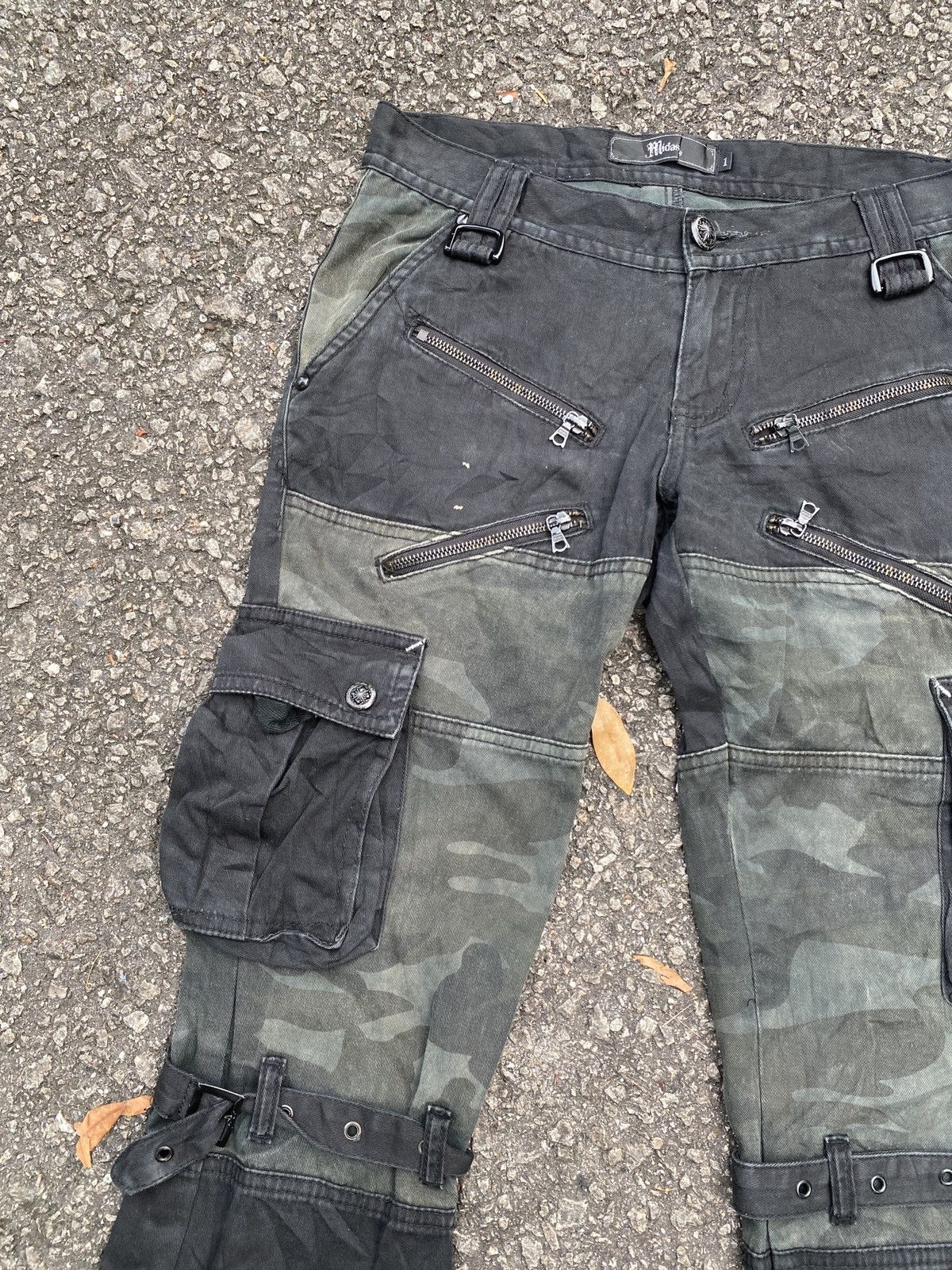 Japanese Brand Midas Japan Bondage Cargo Flare Pant Size US 29 - 10 Thumbnail