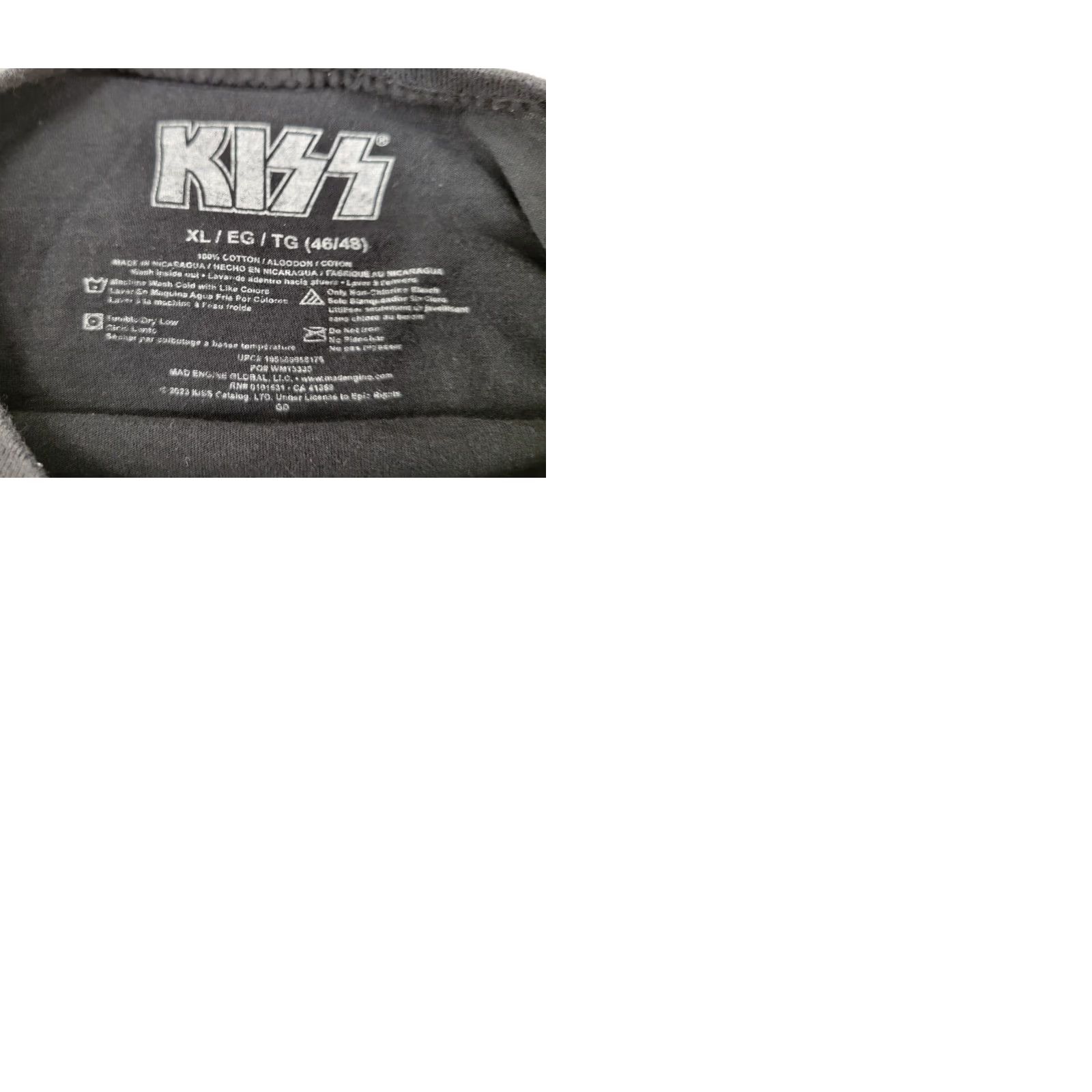 Vintage KISS Destroyer T-Shirt XL Black Neon Distressed Logo Crew Neck Short Sleeve Men Size US XL / EU 56 / 4 - 9 Thumbnail