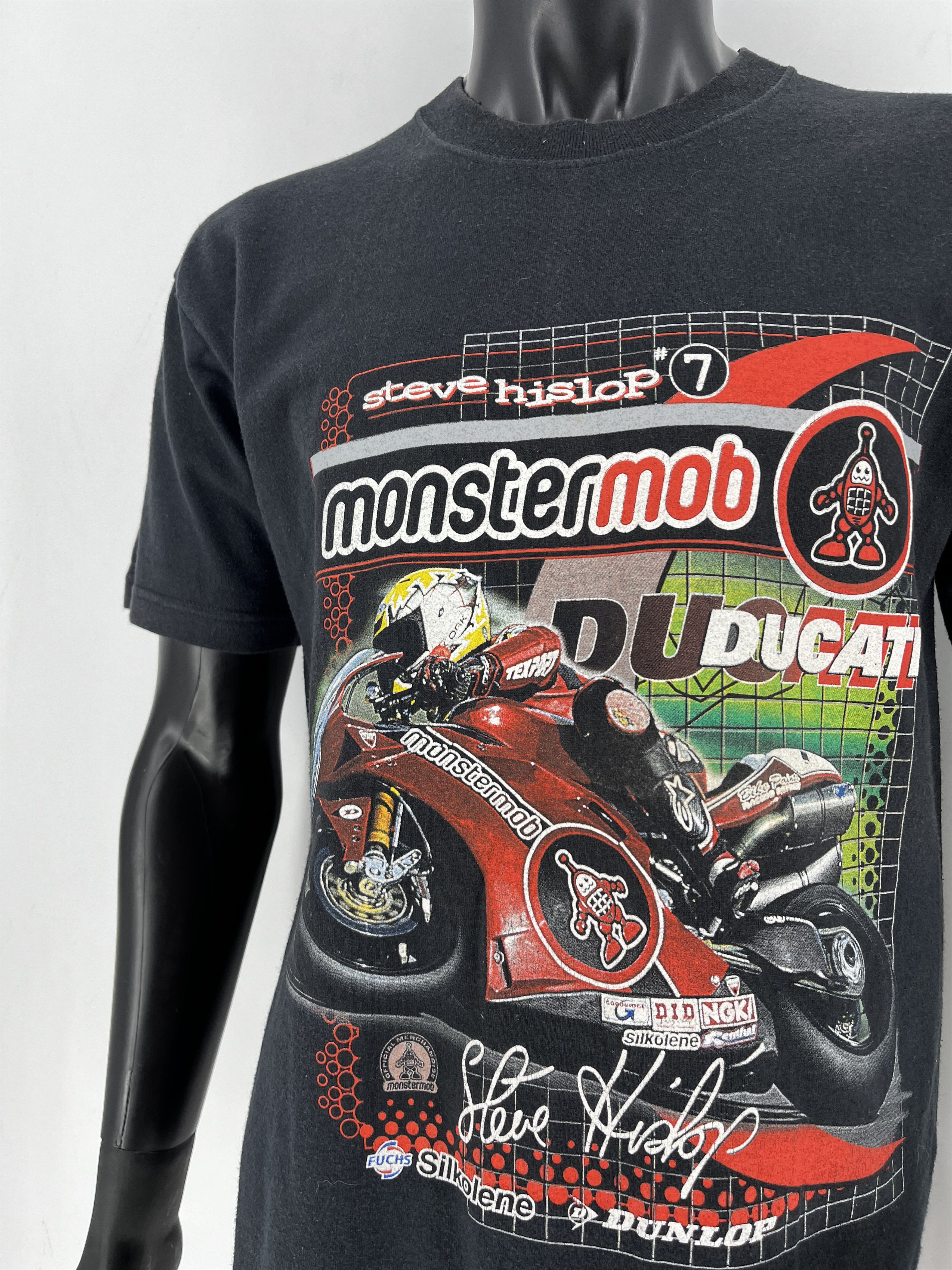 Ducati Vintage Ducati Steve Hislop Monster Mob UK Superbike RacingM Size US M / EU 48-50 / 2 - 6 Thumbnail