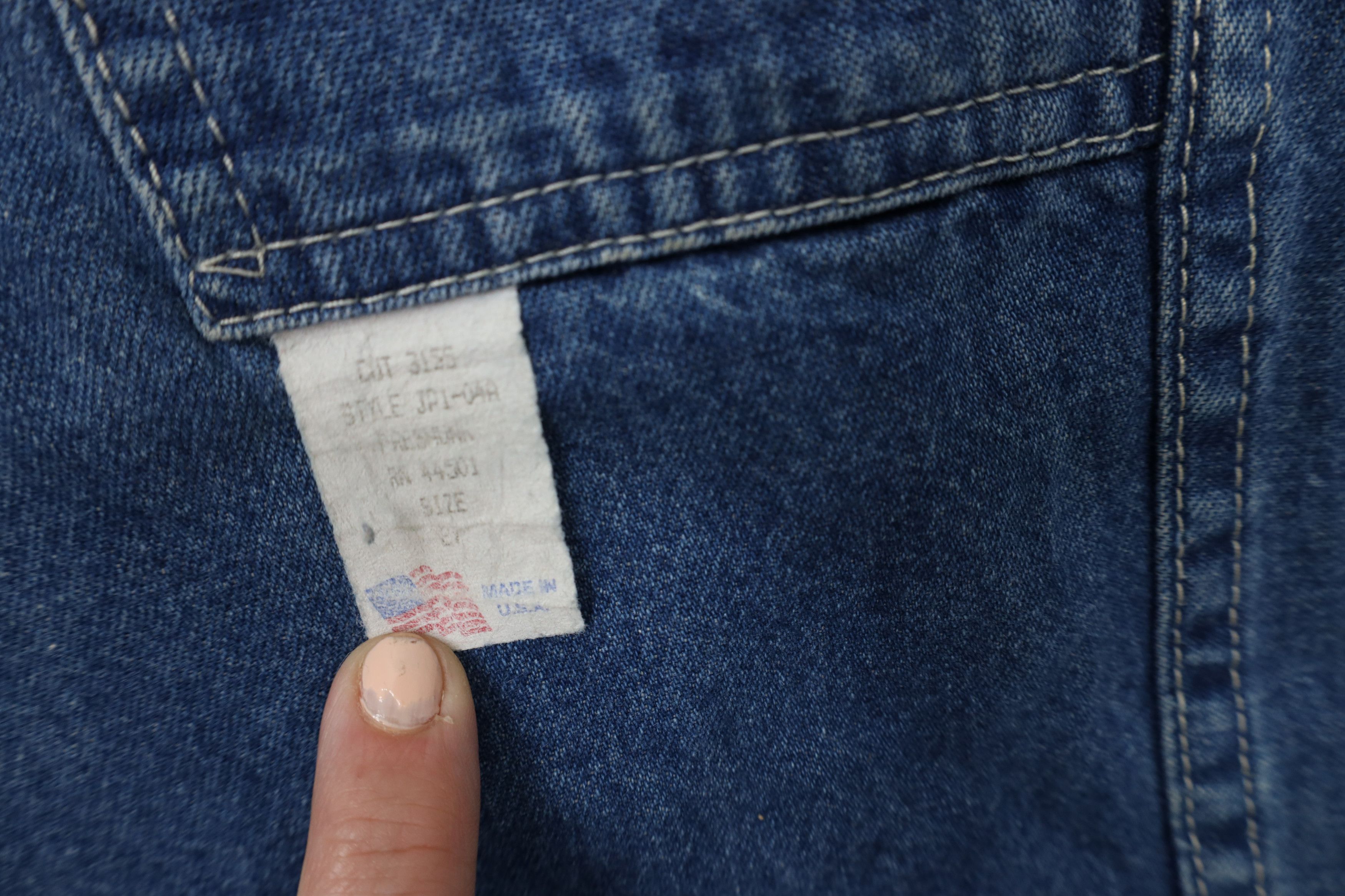 Vintage Vintage 70s Streetwear Workwear Dungaree Denim Jeans USA Size 27" / US 4 / IT 40 - 13 Thumbnail