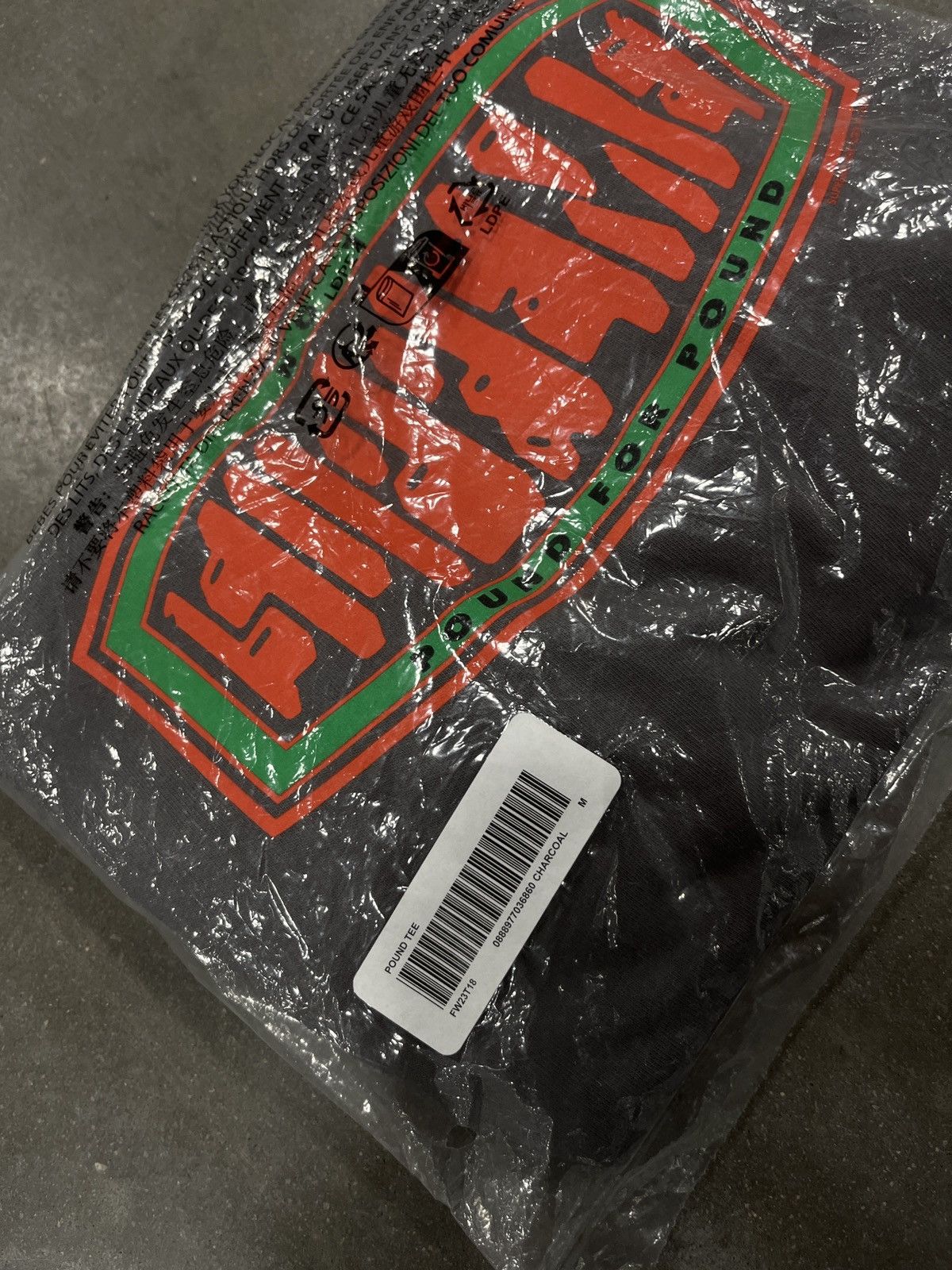 Supreme Supreme Pound Tee Charcoal M Size US M / EU 48-50 / 2 - 2 Thumbnail