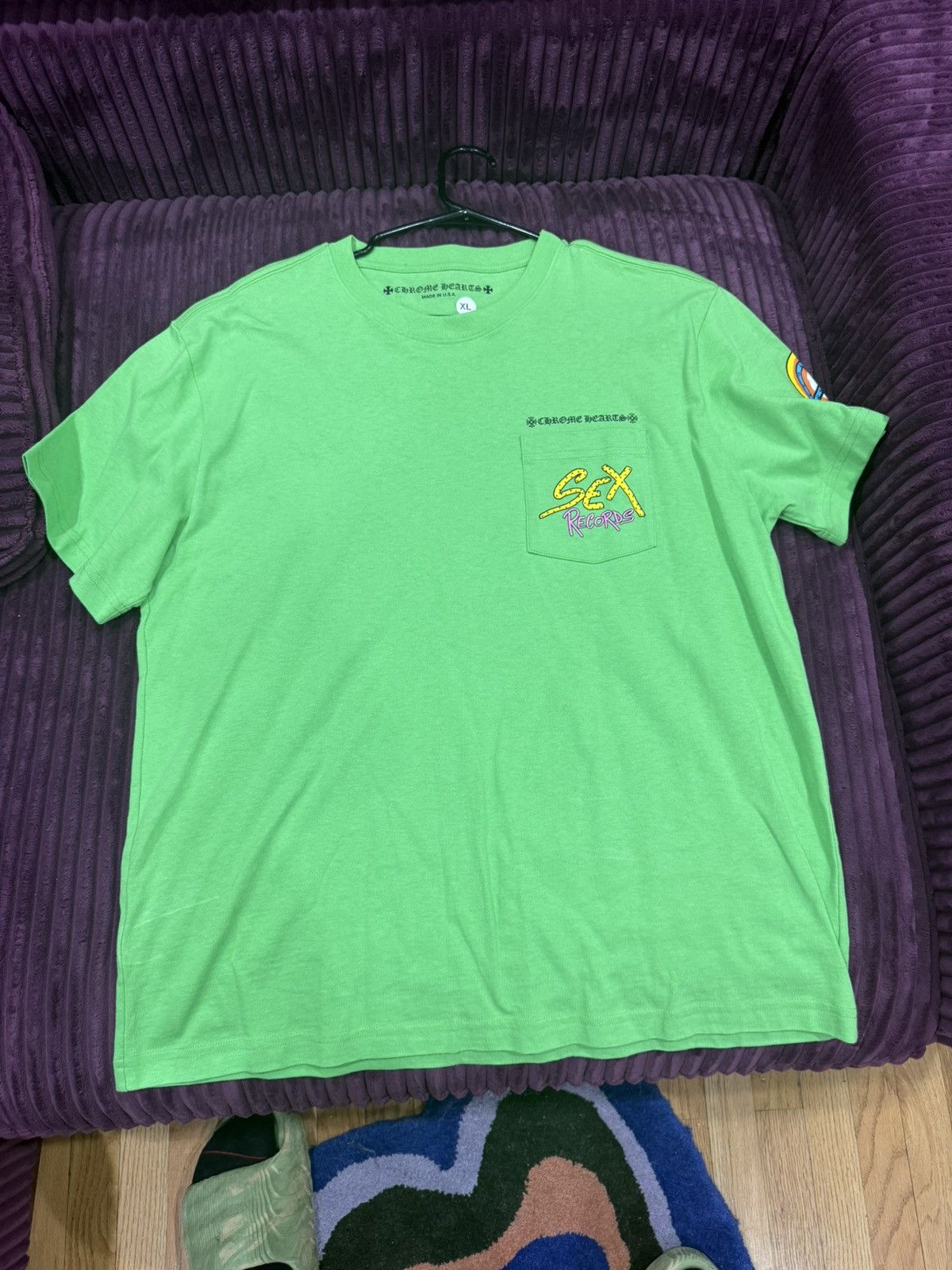 Chrome Hearts Chrome Heart Matty Boy Green SS Sex Shirt Size US XL / EU 56 / 4 - 2 Thumbnail