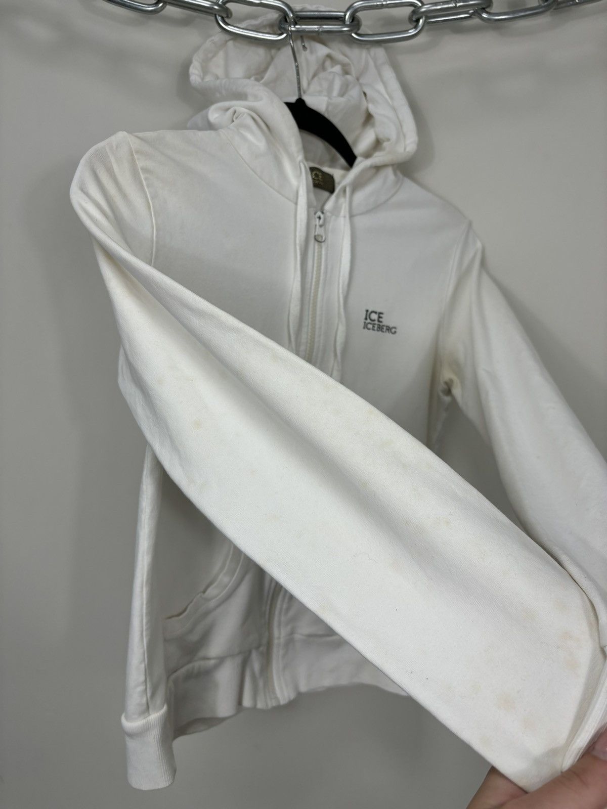 Iceberg Iceberg Women’s Big Back Logo Luxury Zip Up Hoodie Size M / US 6-8 / IT 42-44 - 6 Thumbnail