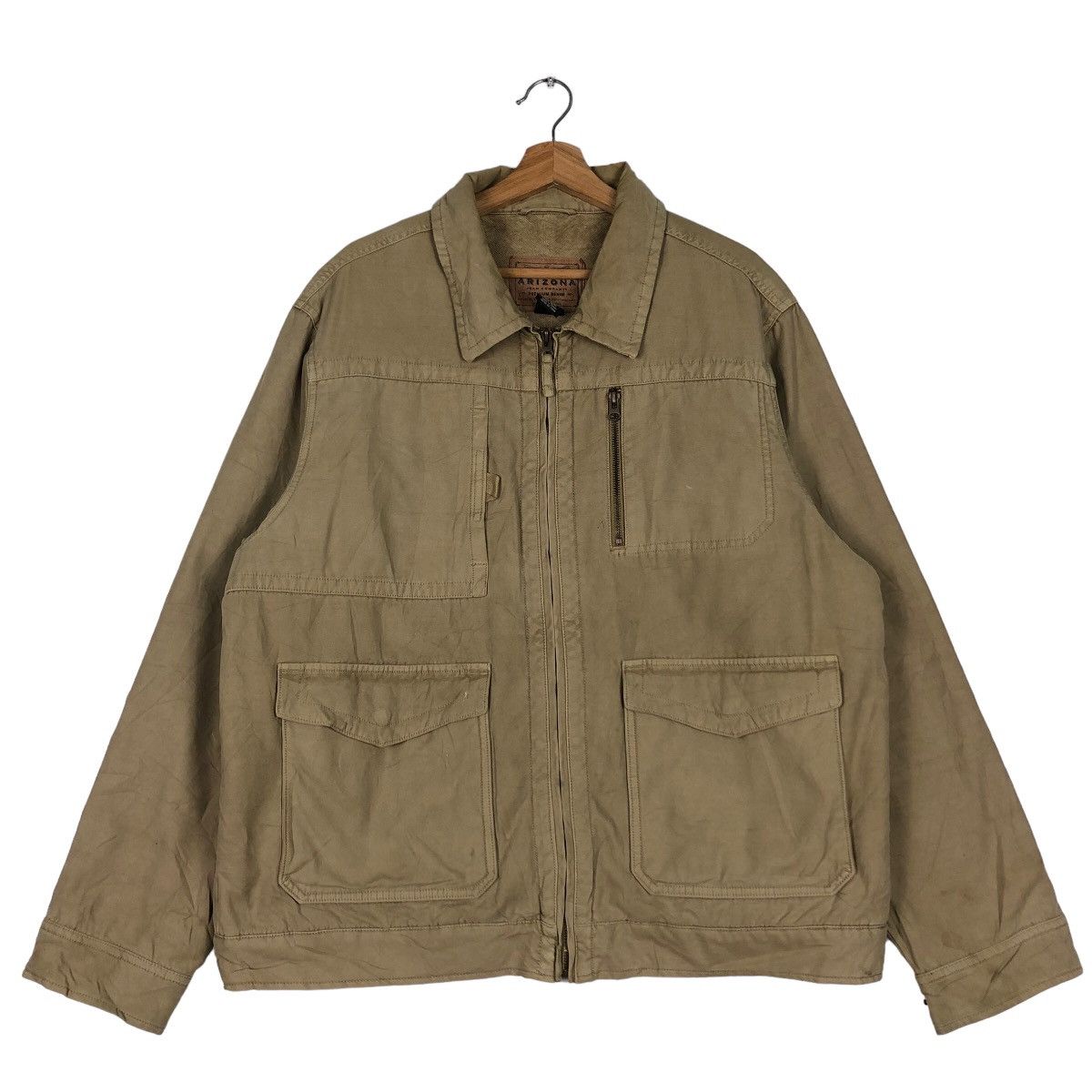 Japanese Brand 🔥Vintage Denim Biker Jacket Arizona Issey Miyake Japan Size US L / EU 52-54 / 3 - 1 Thumbnail