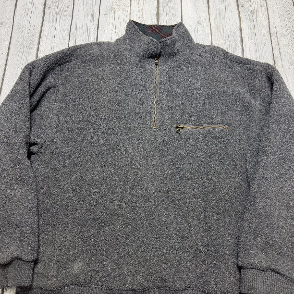 Banana Republic × Vintage Vintage Banana Republic fleece sweatshirt Size US L / EU 52-54 / 3 - 3 Thumbnail