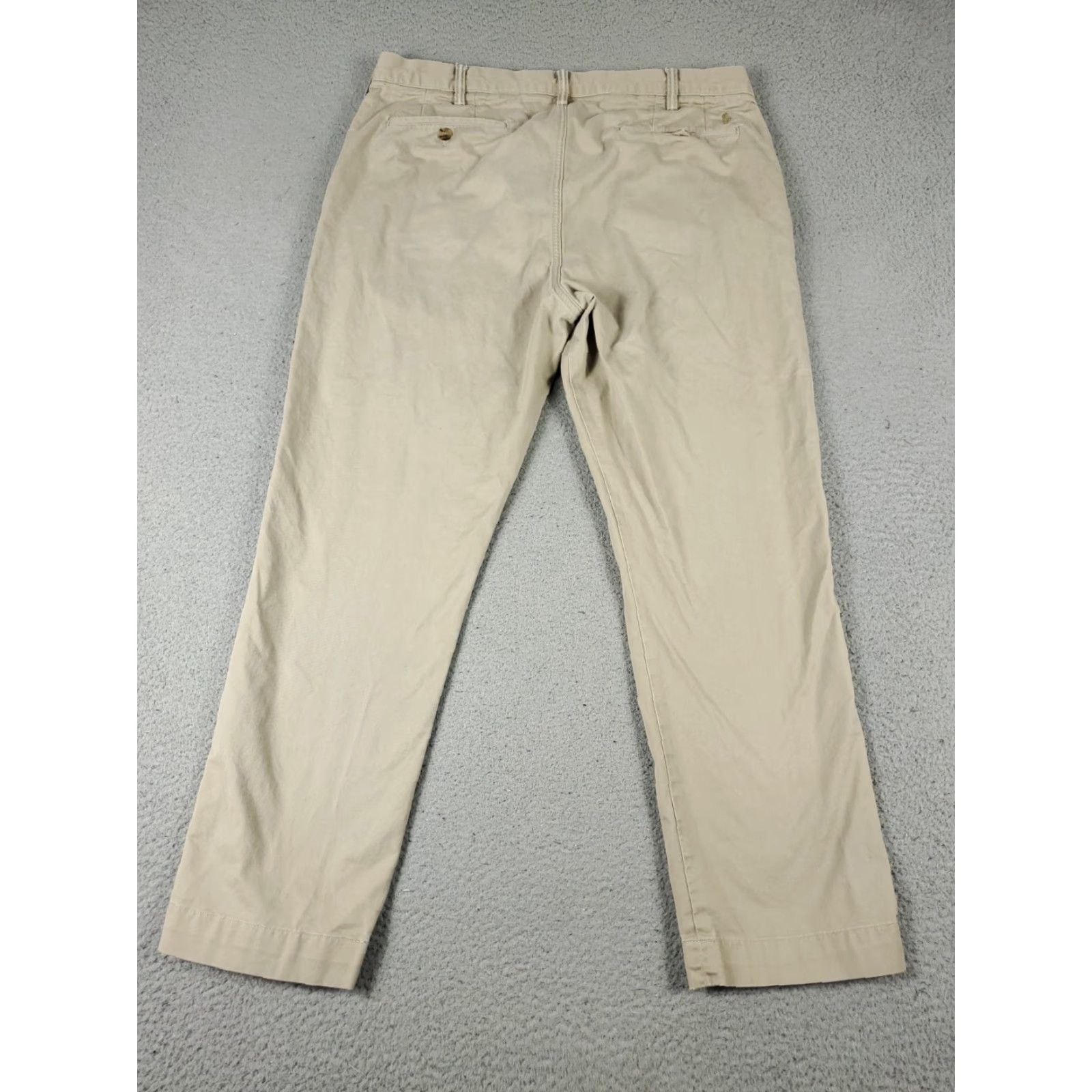 Ralph Lauren Ralph Lauren Chino Pants Mens 36x30 Beige Flat Front Casual Trousers Size US 36 / EU 52 - 7 Thumbnail