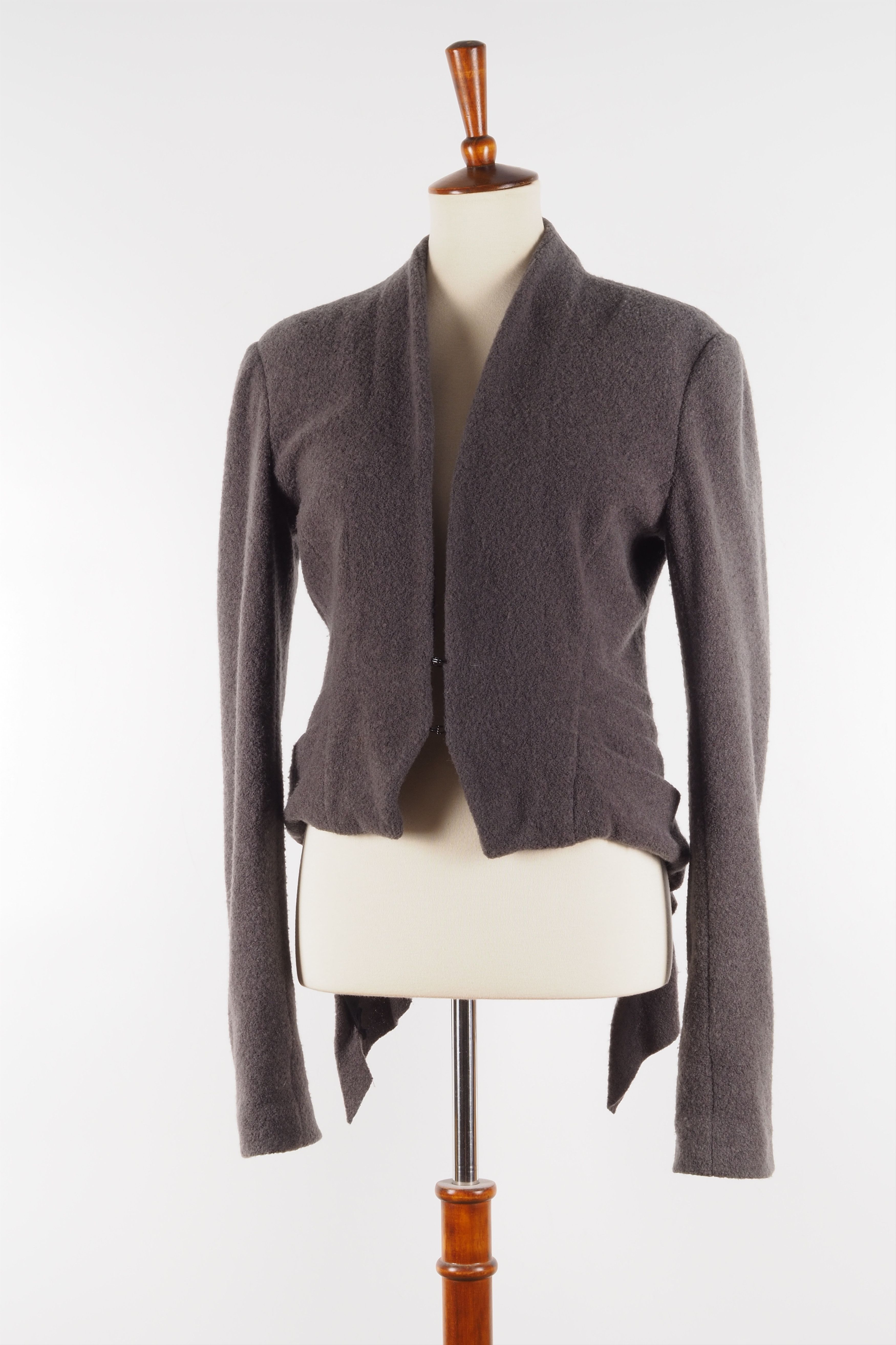 Haider Ackermann HAIDER ACKERMANN Beige Wool Tailcoat Blazer Jacket Size S / US 4 / IT 40 - 3 Thumbnail