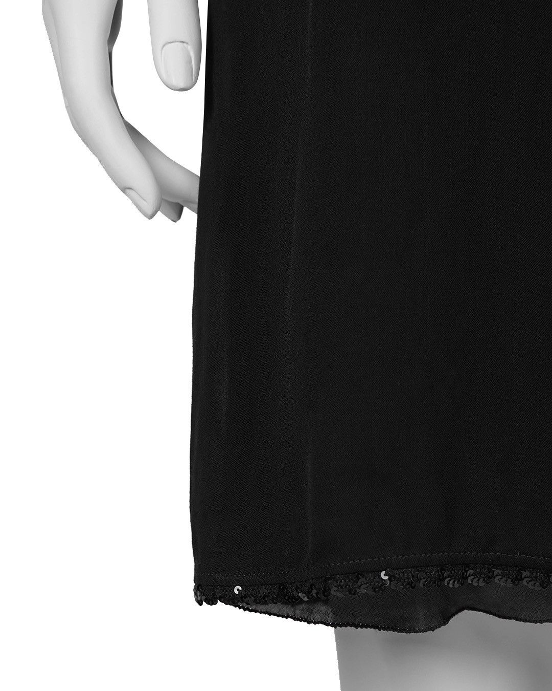 Miu Miu Miu Miu 90s Viscose Black Dress with Sequin Lining Size S / US 4 / IT 40 - 8 Thumbnail