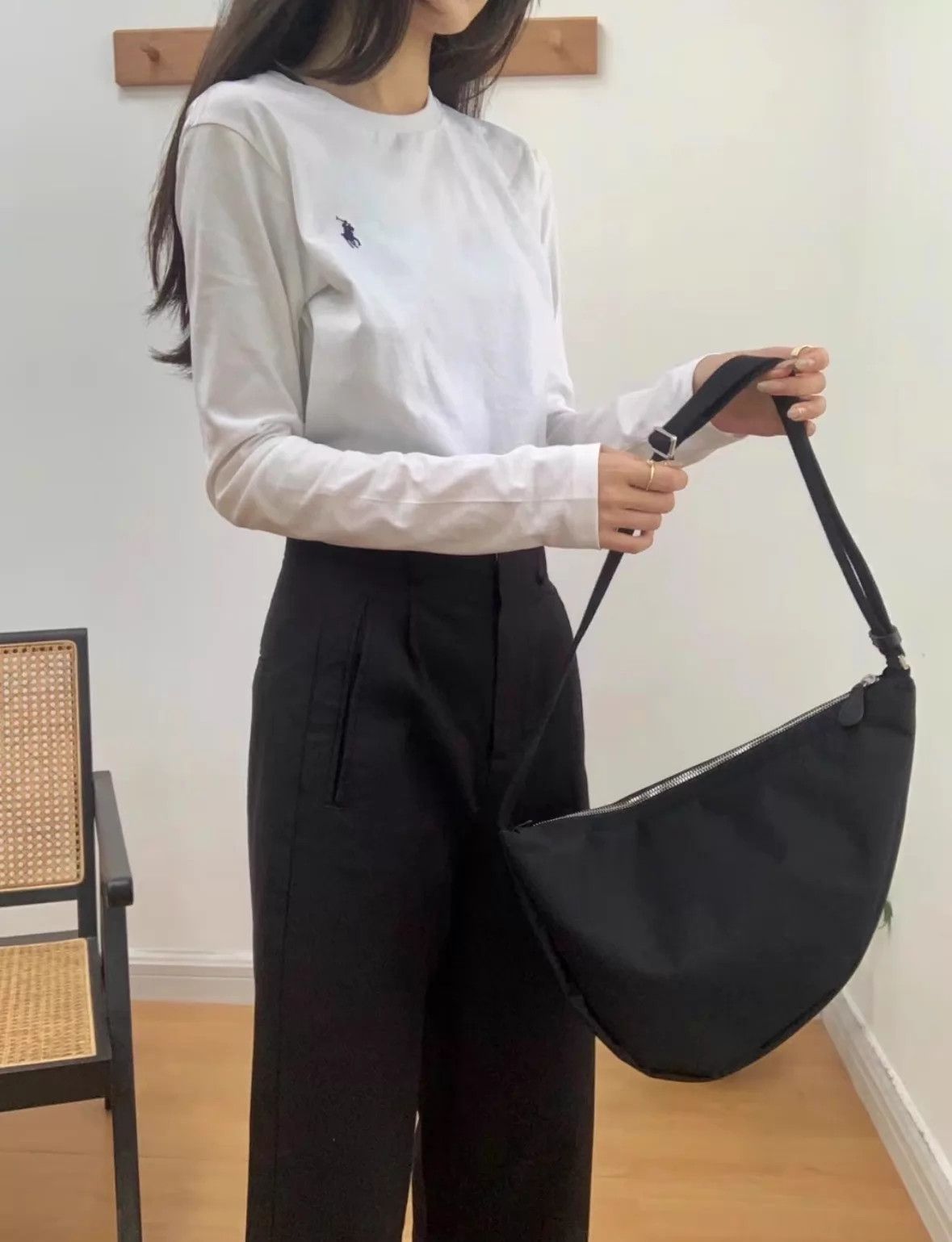 The Row The Row Slouchy Banana Canvas Crossbody Bag Size ONE SIZE - 6 Thumbnail