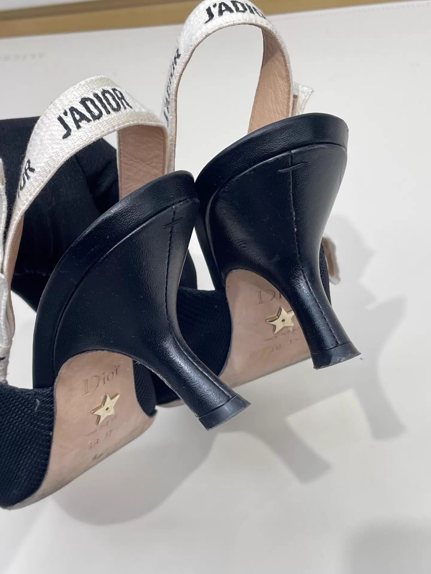 Dior Dior Black Kitten-Heel Bow Pointed Toe Sandals 38 Size US 7.5 / IT 37.5 - 3 Thumbnail