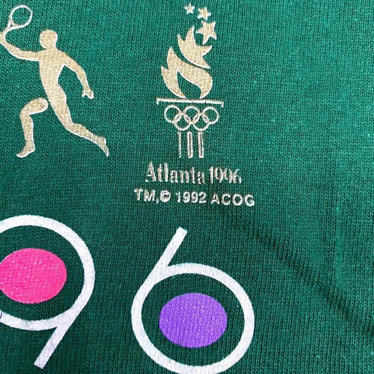Other Vintage 90's OLYMPIC ATLANTA GEORGIA Summer Games Tee Size US L / EU 52-54 / 3 - 4 Thumbnail