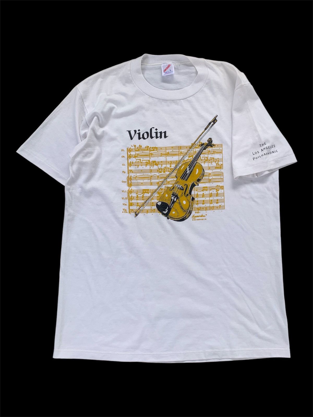 Other 1990s Vintage Violin Tee Size US L / EU 52-54 / 3 - 1 Thumbnail