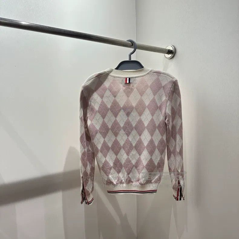 Thom Browne Thom Browne Grosgrain Pattern Silk and Wool Cardigan Size XS / US 0-2 / IT 36-38 - 2 Thumbnail