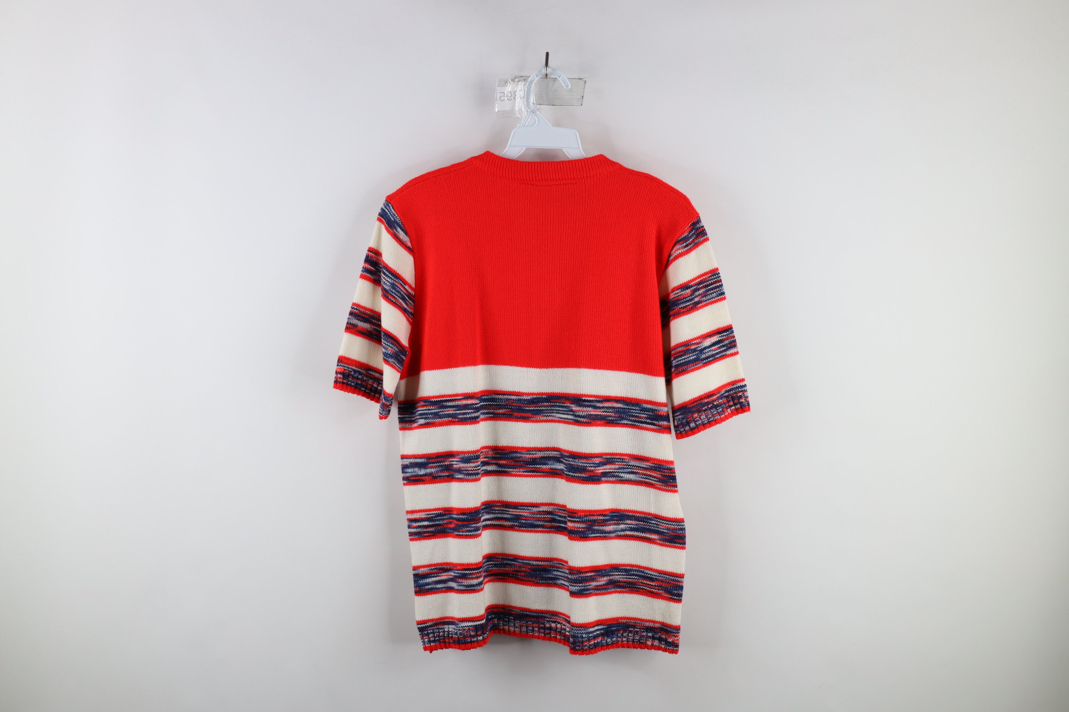 Vintage Vintage 60s 70s Streetwear Short Sleeve Henley Sweater USA Size M / US 6-8 / IT 42-44 - 5 Thumbnail