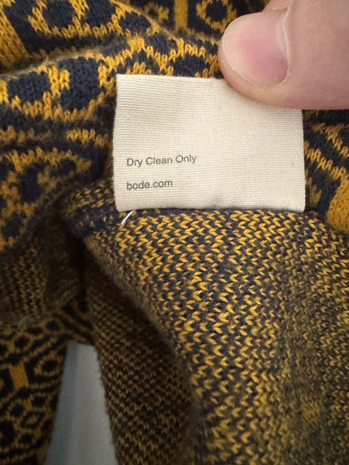 Bode Bode Crescent Jacquard Quarter-Zip Sweater Size US XL / EU 56 / 4 - 4 Thumbnail