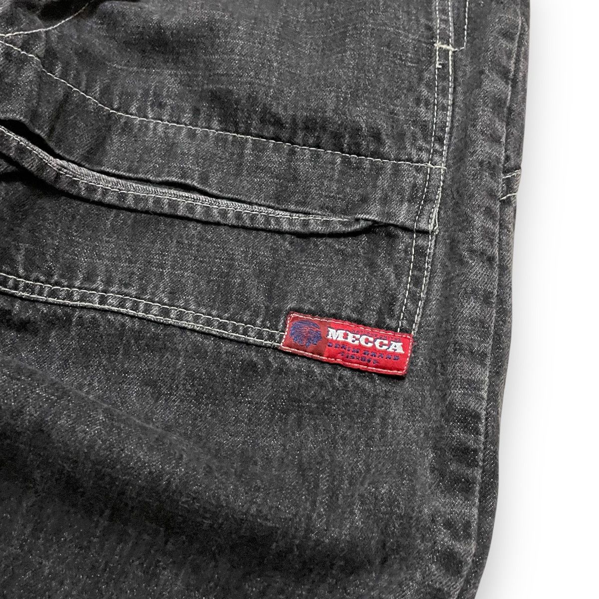 Japanese Brand ORIGINAL VINTAGE BAGGY V2K MECCA BRANDY DENIM (27×35) Size US 27 - 9 Thumbnail