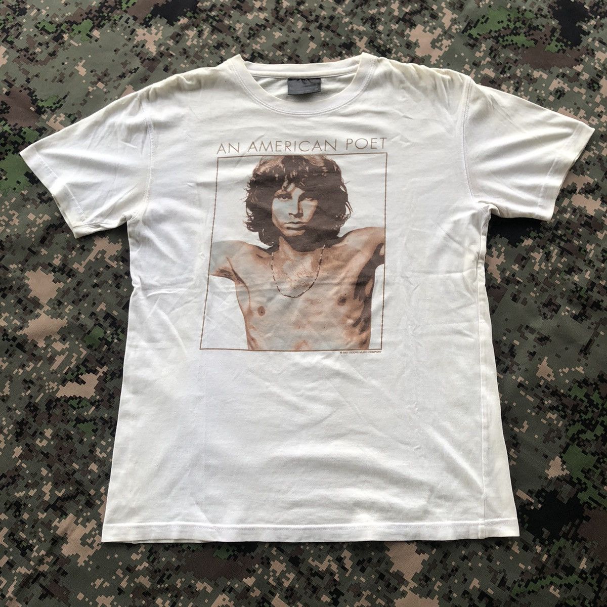 Band Tees Vtg 00s Jim Morrison An American Poet The Doors Band Tshirt Size US M / EU 48-50 / 2 - 2 Thumbnail