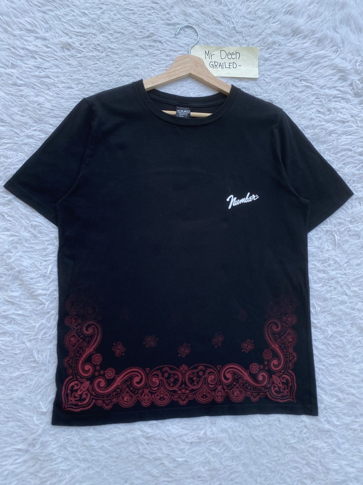 Number (N)ine Rare Number Nine Takahiromiyashita Paisley Printed Tshirt Size US M / EU 48-50 / 2 - 3 Thumbnail