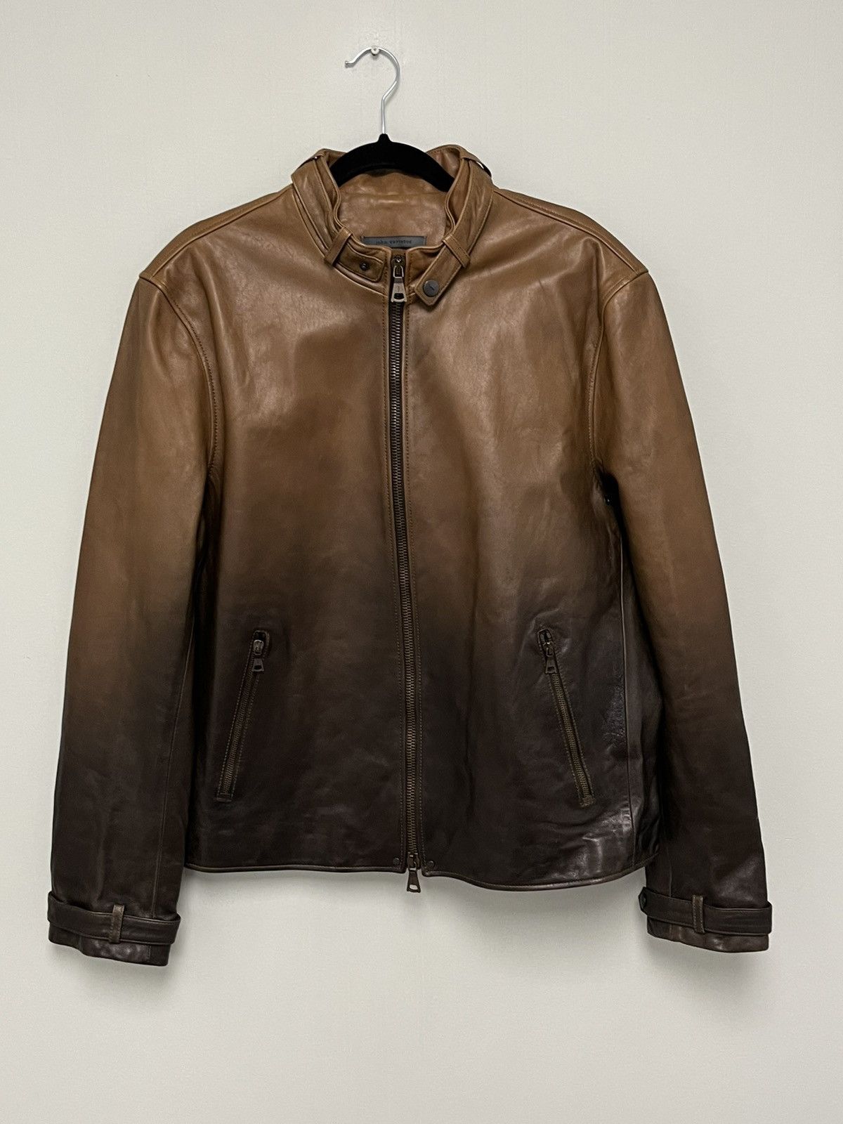 John Varvatos Gradient Lambskin Moto Jacket Size EU 54 USA 44 Size US L / EU 52-54 / 3 - 11 Thumbnail