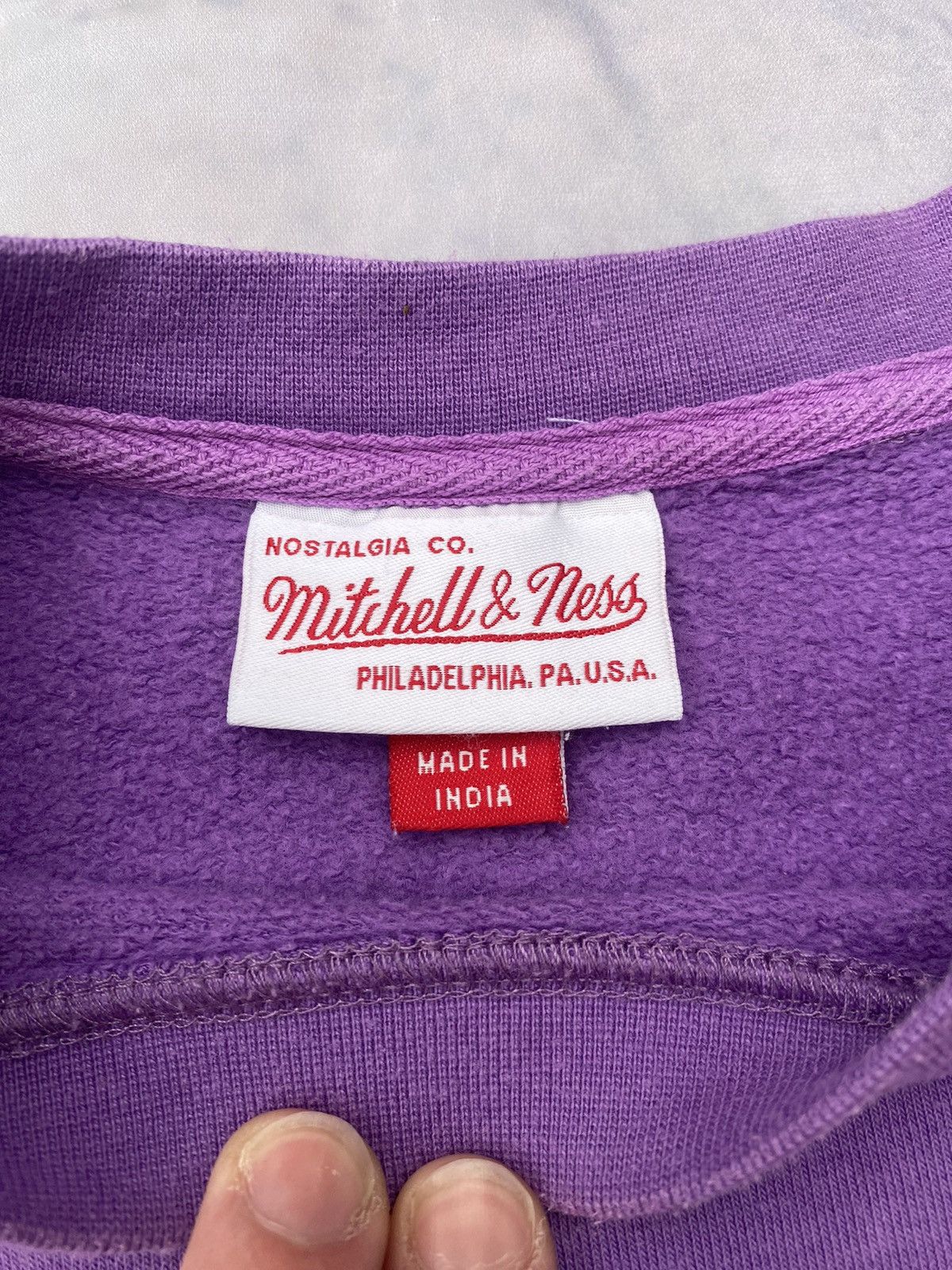 NBA MITCHELL & NESS NBA WARM UP PASTEL LA LAKERS SWEATSHIRT Size US S / EU 44-46 / 1 - 9 Thumbnail