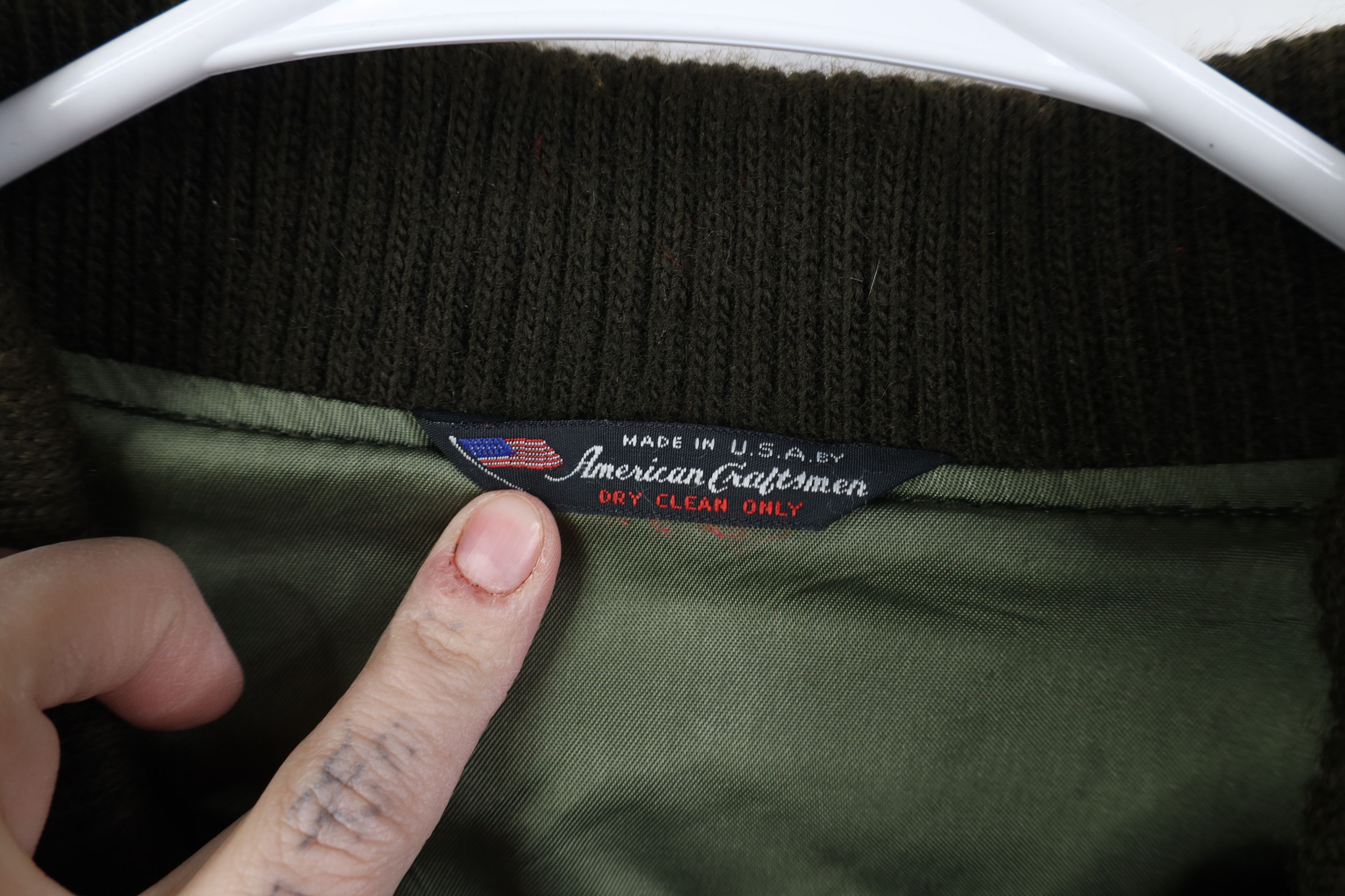 Vintage Vintage 90s Streetwear Block Wool Bomber Jacket Earth Tone Size US XL / EU 56 / 4 - 8 Thumbnail