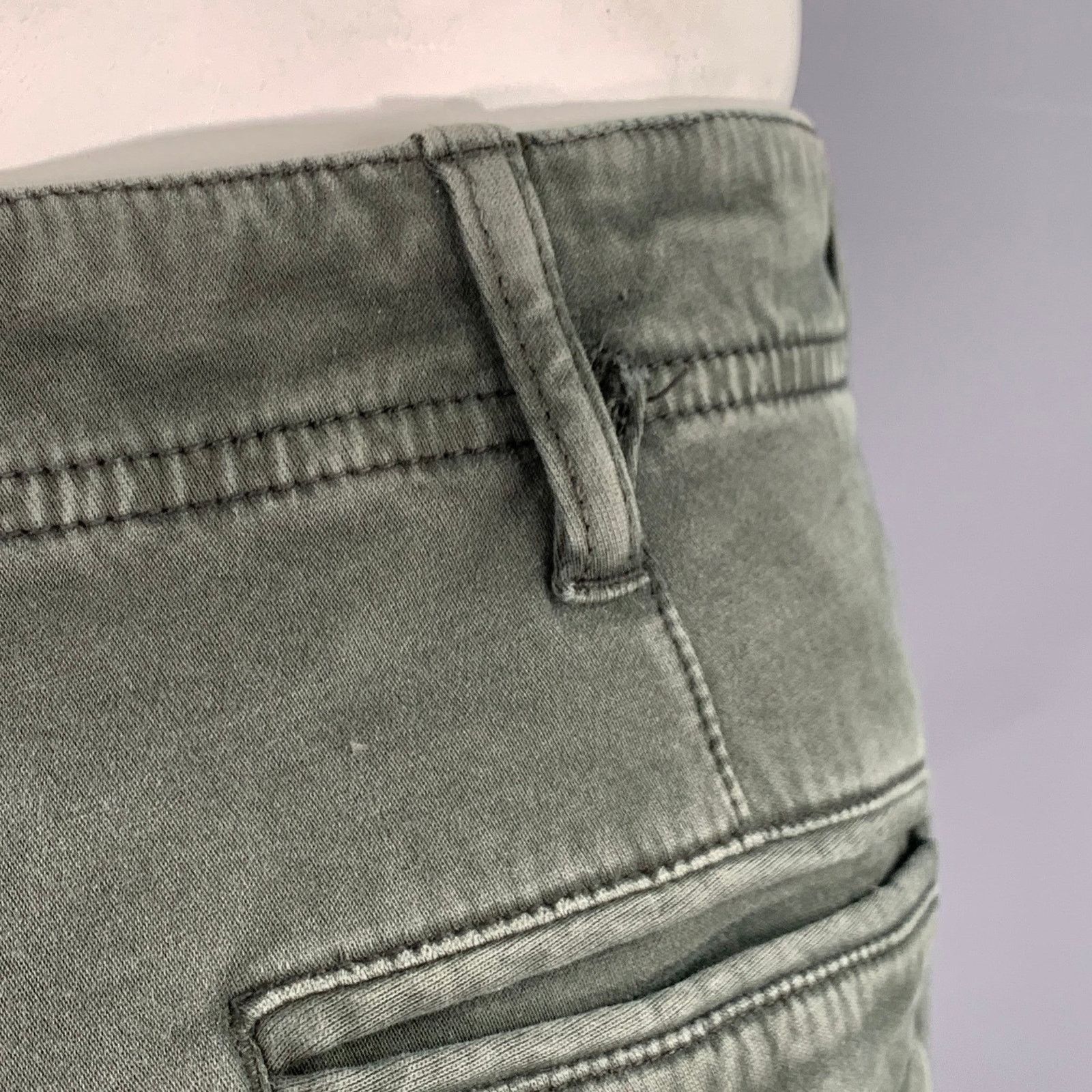 J.W. Brine J.W. BRINE 35 Green Olive Cotton Blend Cargo Casual Pants Size US 35 - 3 Thumbnail
