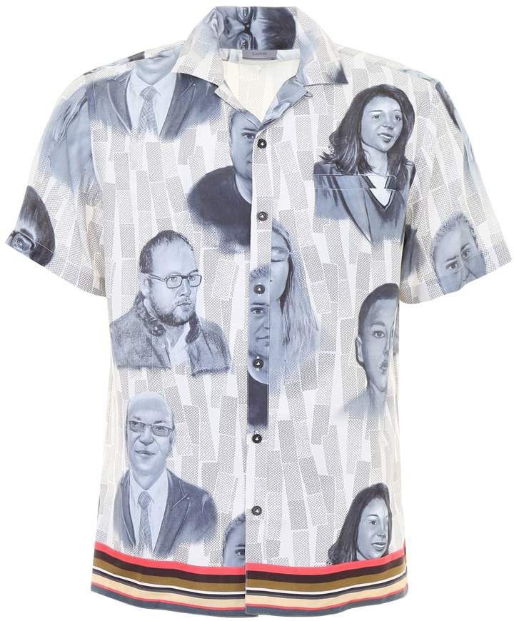 Lanvin LANVIN Printed Portrait Shirt Size US L / EU 52-54 / 3 - 1 Thumbnail