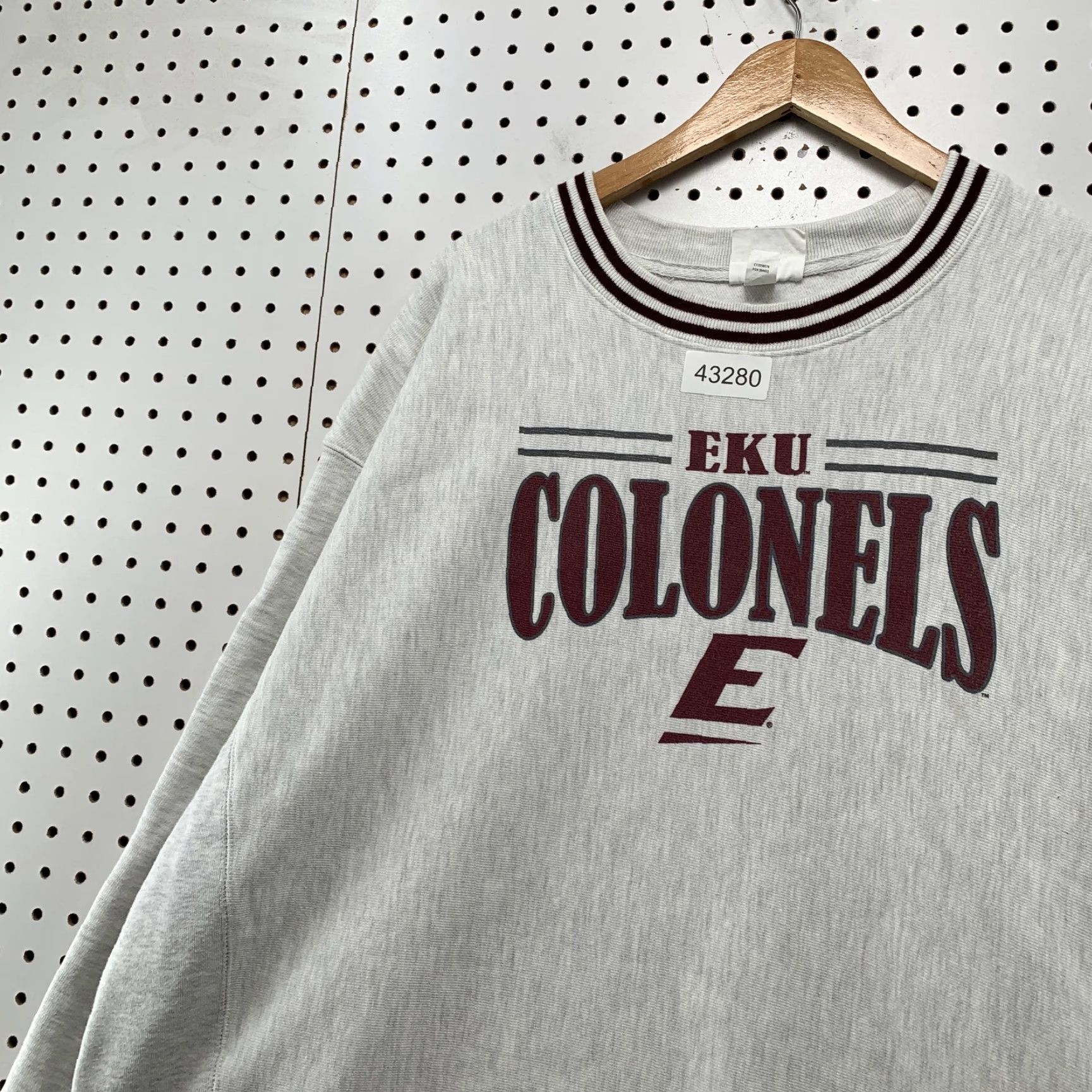 Champion VINTAGE Champion EKU Colonels Crewneck Sweatshirt Mens 2XL Gray Reverse Weave Sweatshirt Size US XXL / EU 58 / 5 - 2 Thumbnail