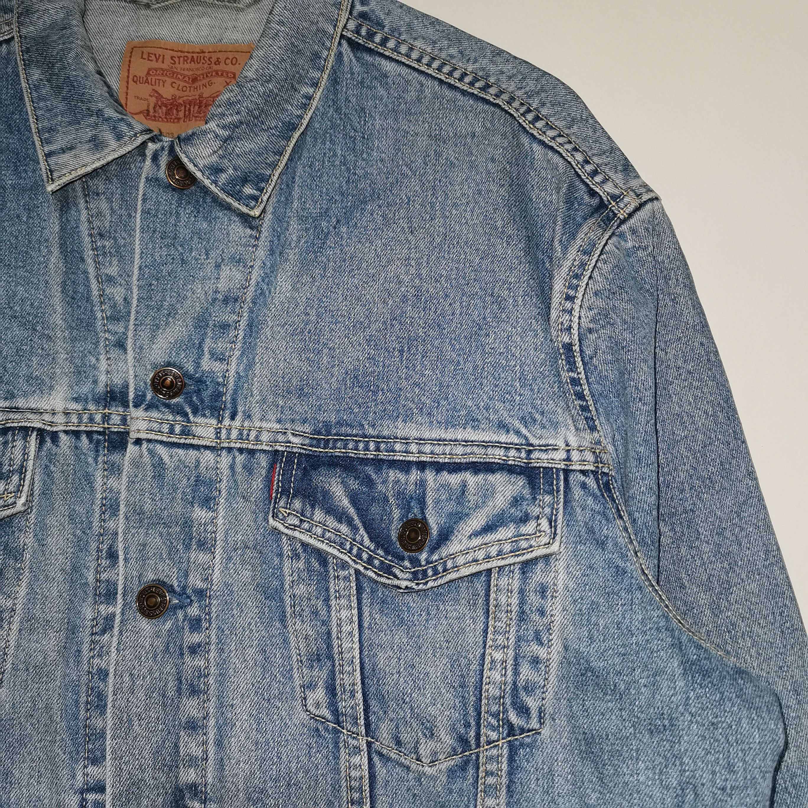 Levi's Vtg 1980s Levi's strauss double XX regular red tab Size US XL / EU 56 / 4 - 3 Thumbnail