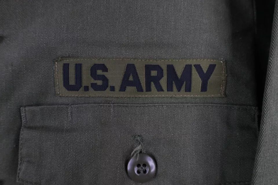 Vintage Vintage 70s Vietnam War Army Utility Durable Press Shirt USA Size US M / EU 48-50 / 2 - 4 Thumbnail