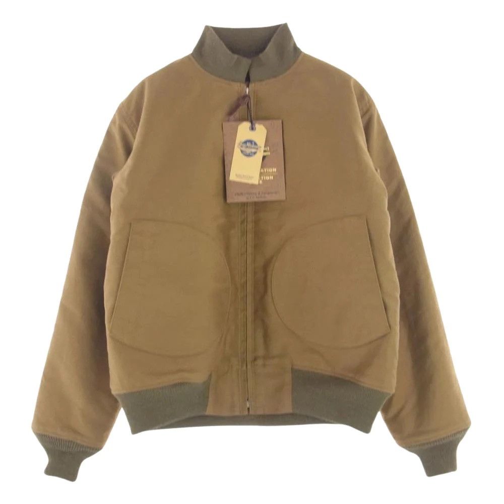 image of Buzz Ricksons Buzz Rickson's Br15151 Jacket Deck Zip Alpaca Wool Lining in Beige, Men's (Size Small