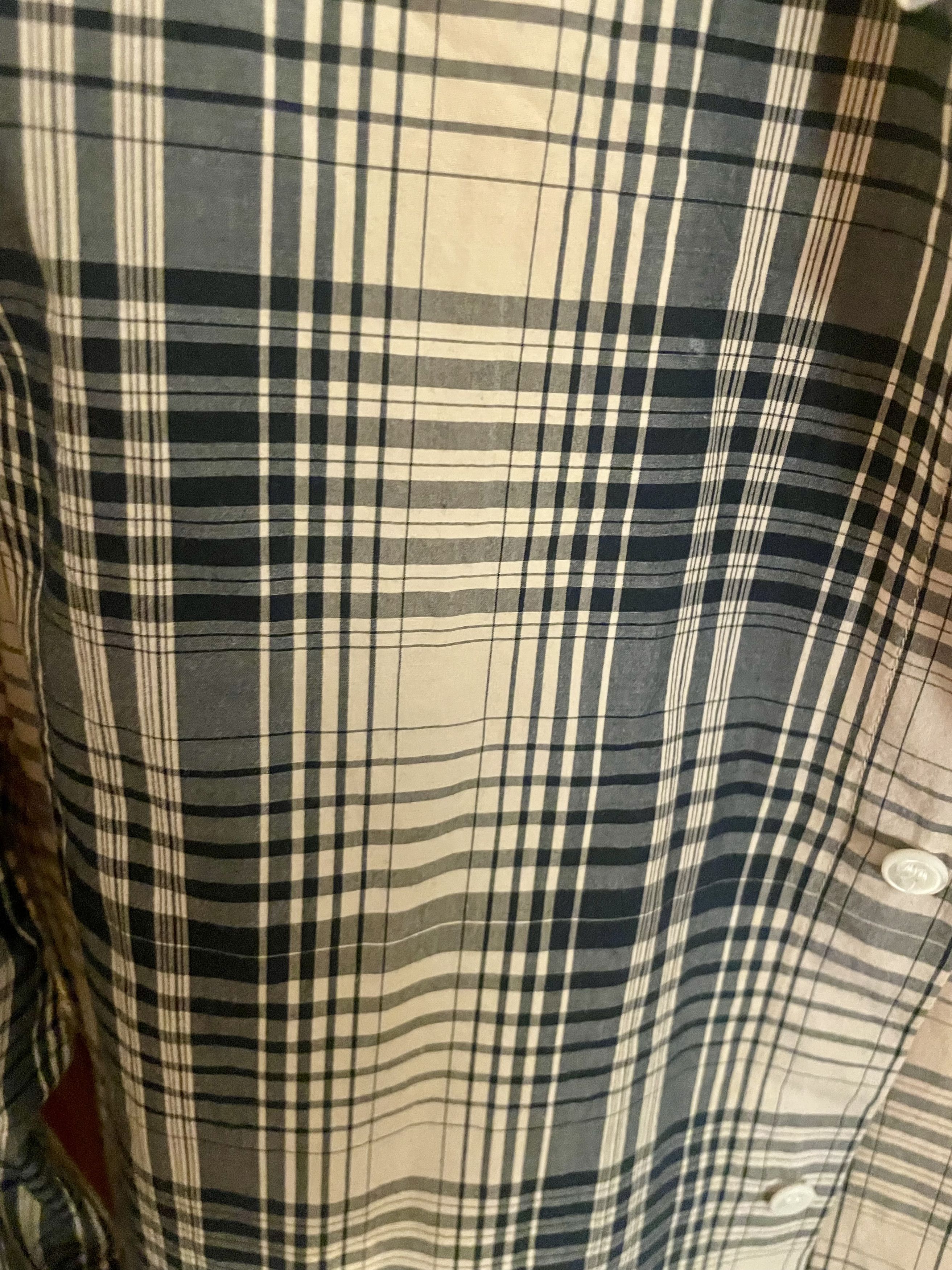 A.P.C. Optical plaid button-down shirt Size US M / EU 48-50 / 2 - 4 Thumbnail