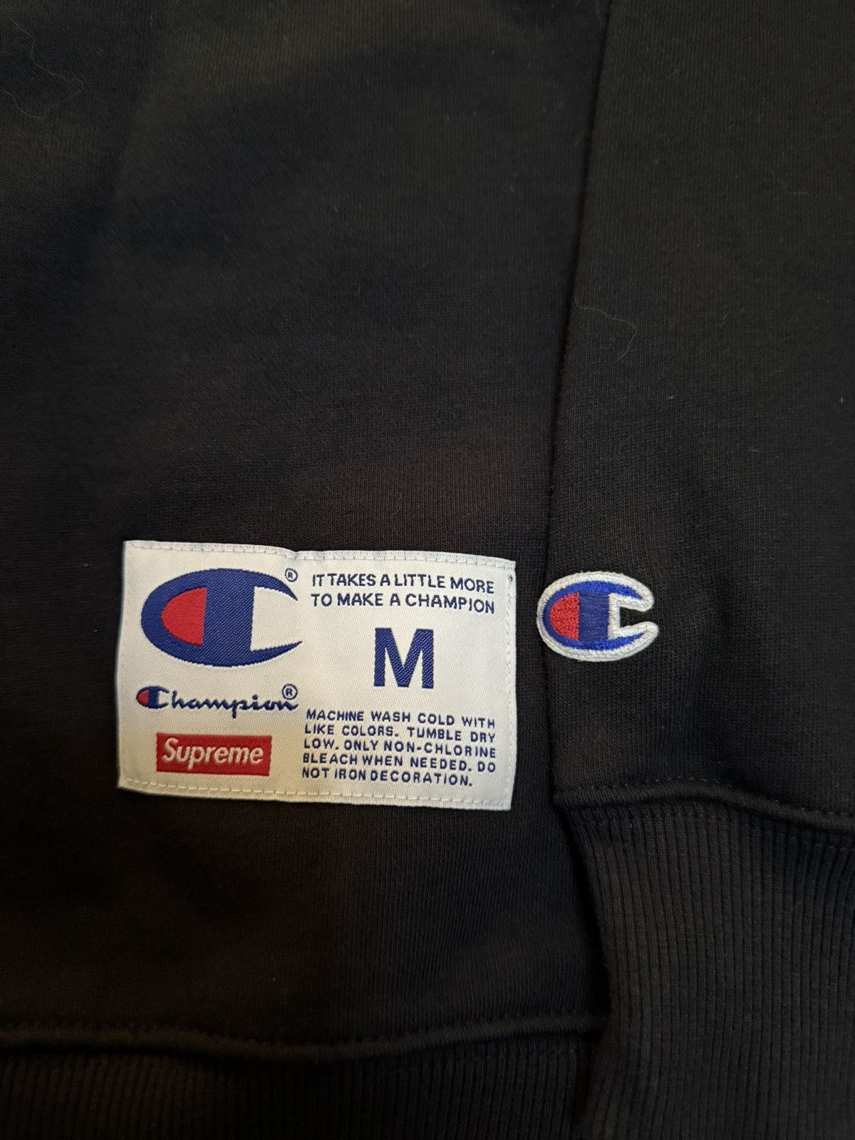 Champion × Supreme Supreme champion stay in school crewneck Size US M / EU 48-50 / 2 - 6 Thumbnail